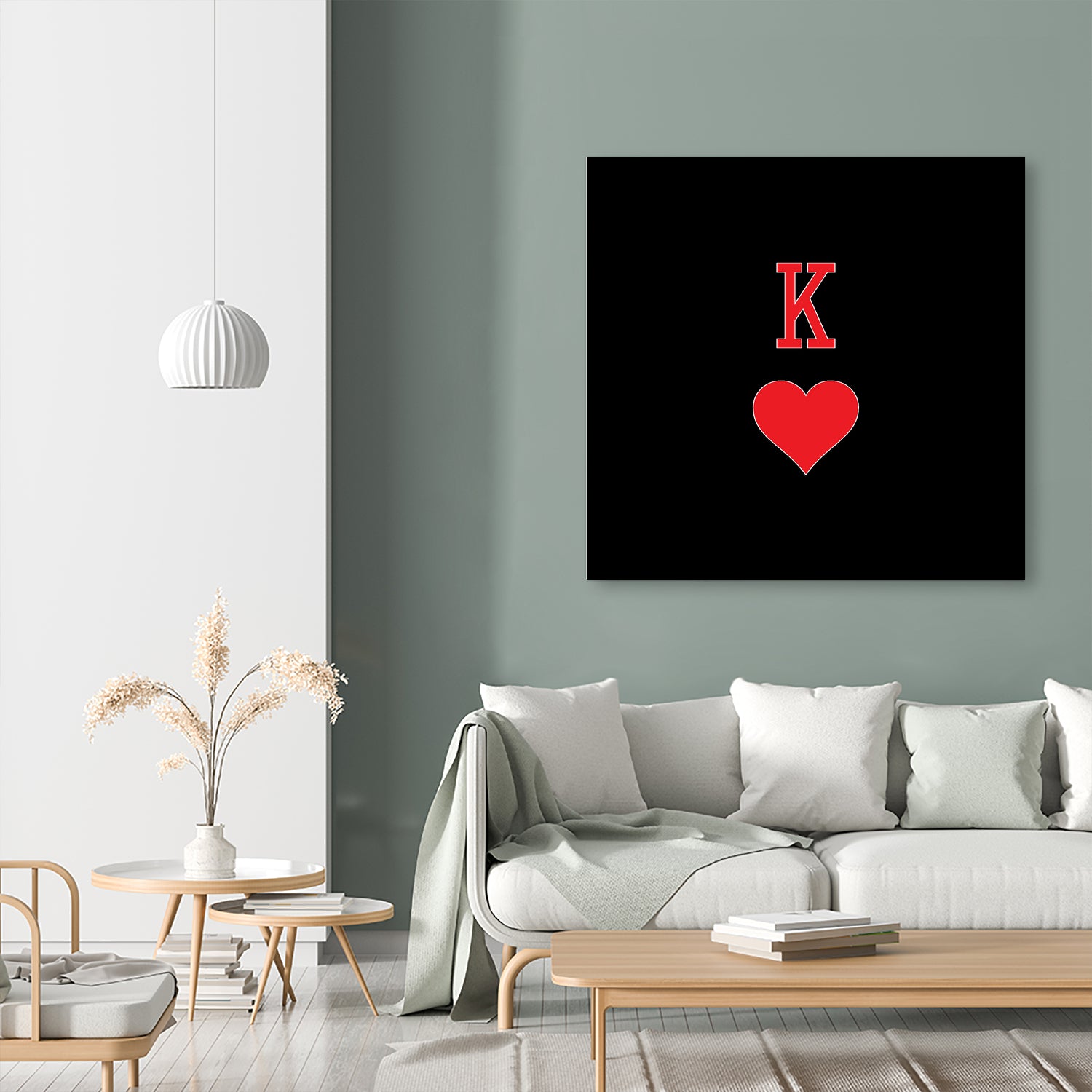 KING OF HEARTS by Alexander Tonetti on GIANT ART - red digital drawing