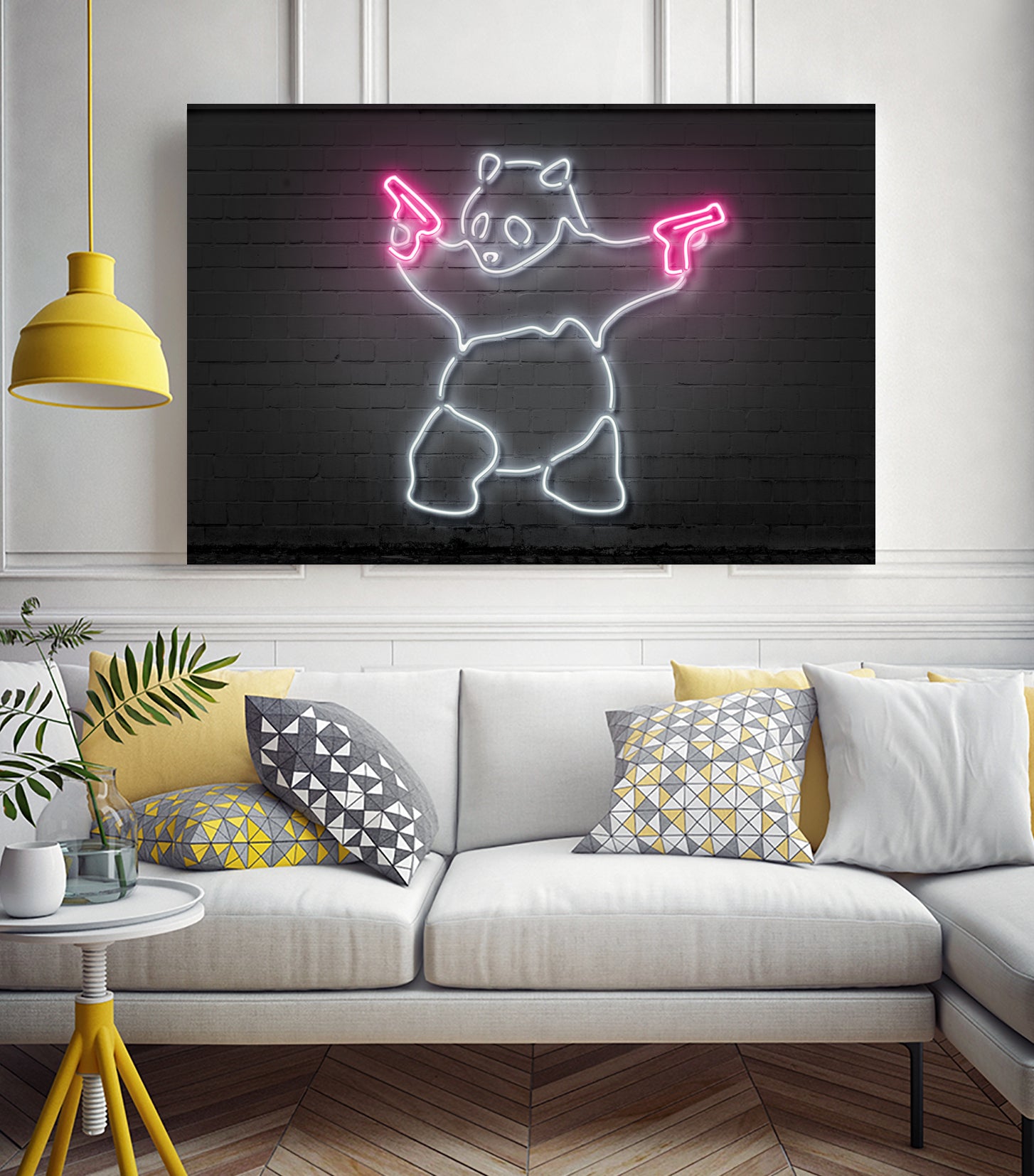 Panda by Octavian Mihai Mielu on GIANT ART - white 3d art