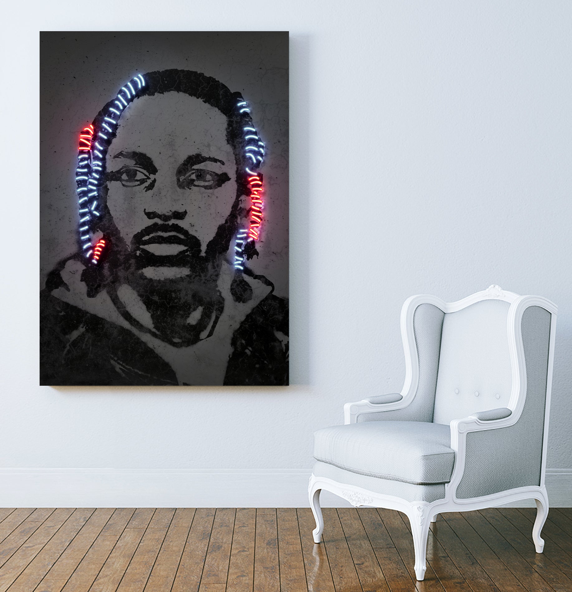 Kendrick Lamar by Octavian Mihai Mielu on GIANT ART - gray digital painting