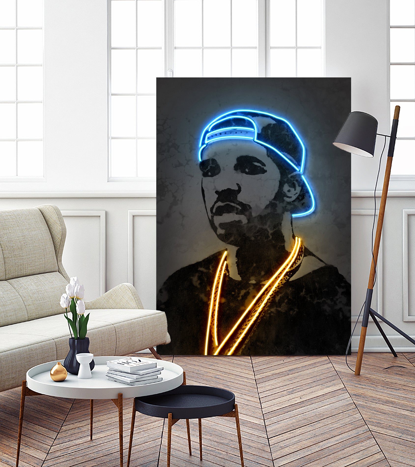 Drake by Octavian Mihai Mielu on GIANT ART - blue digital painting