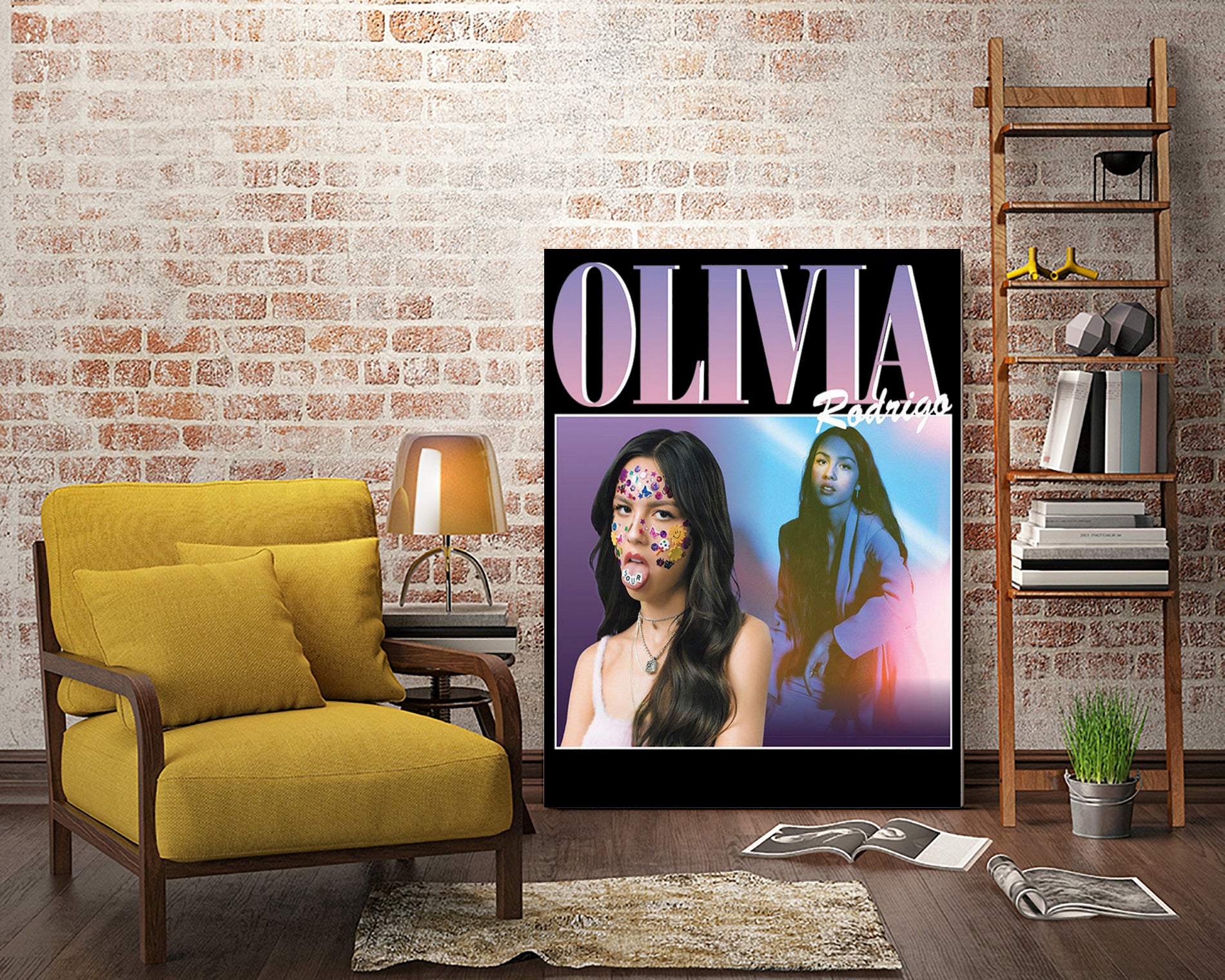 Olivia Rodrigo 90s Vintage by Nguyet Nguyen Thi Bich on GIANT ART - black digital painting