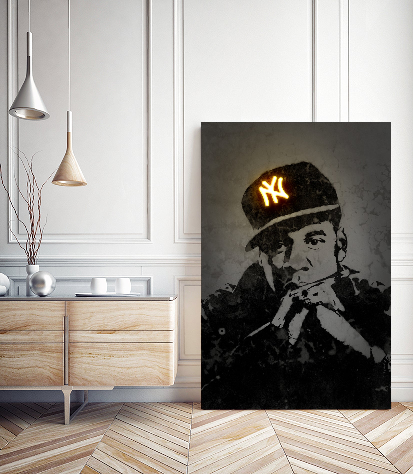 Jay Z by Octavian Mihai Mielu on GIANT ART - gray digital painting