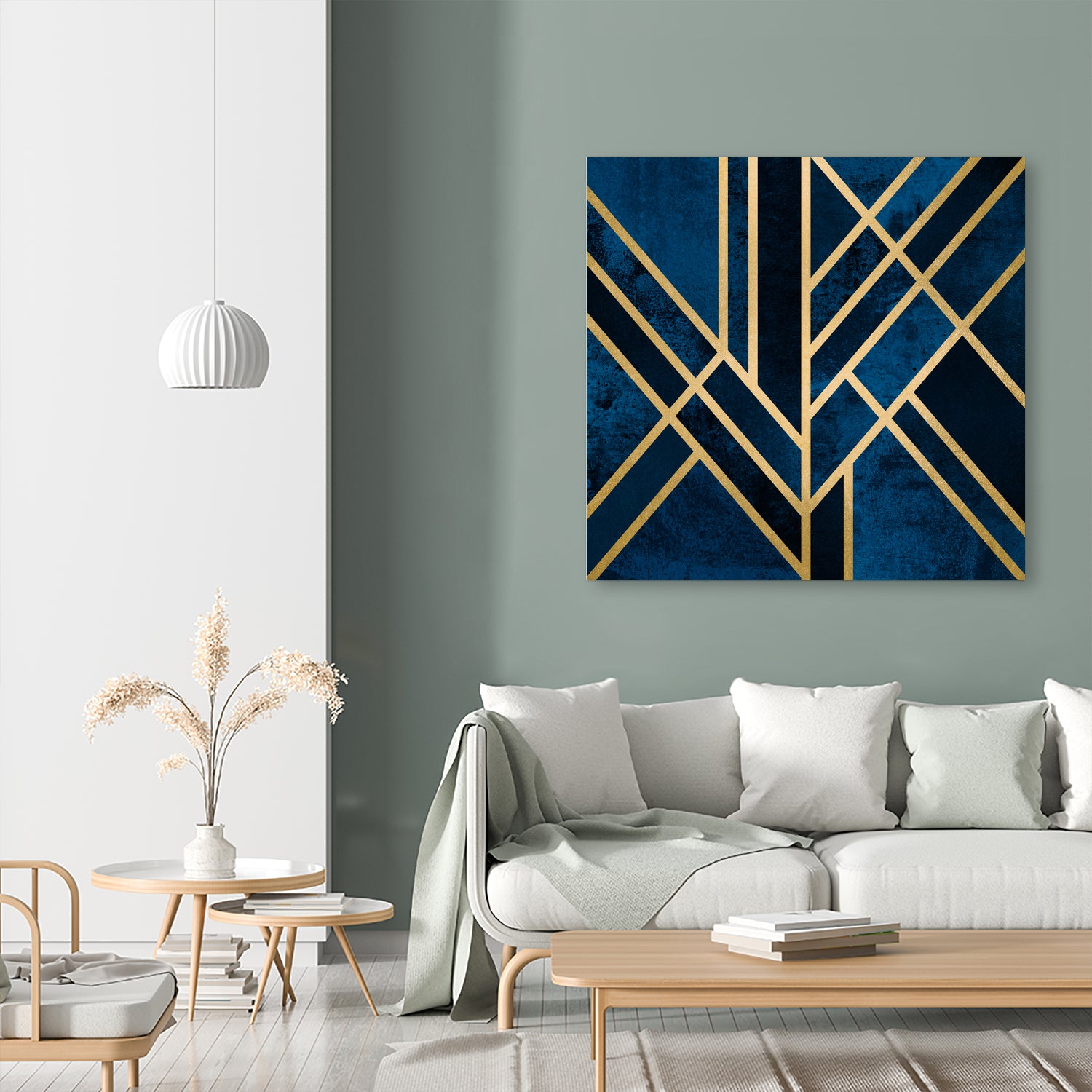 Art Deco Midnight by Elisabeth Fredriksson on GIANT ART - blue digital painting