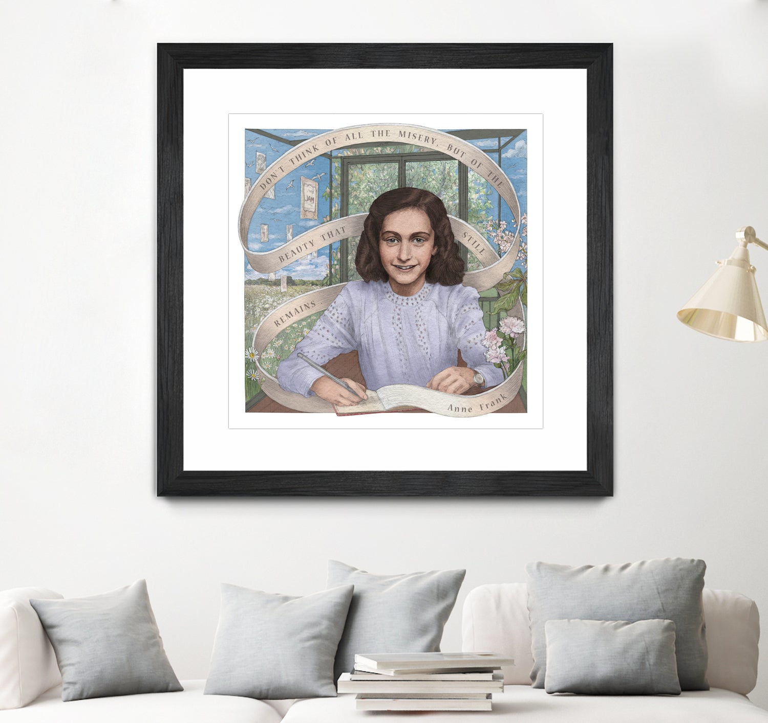 Anne Frank by Asya Mitskevich on GIANT ART - pink digital painting