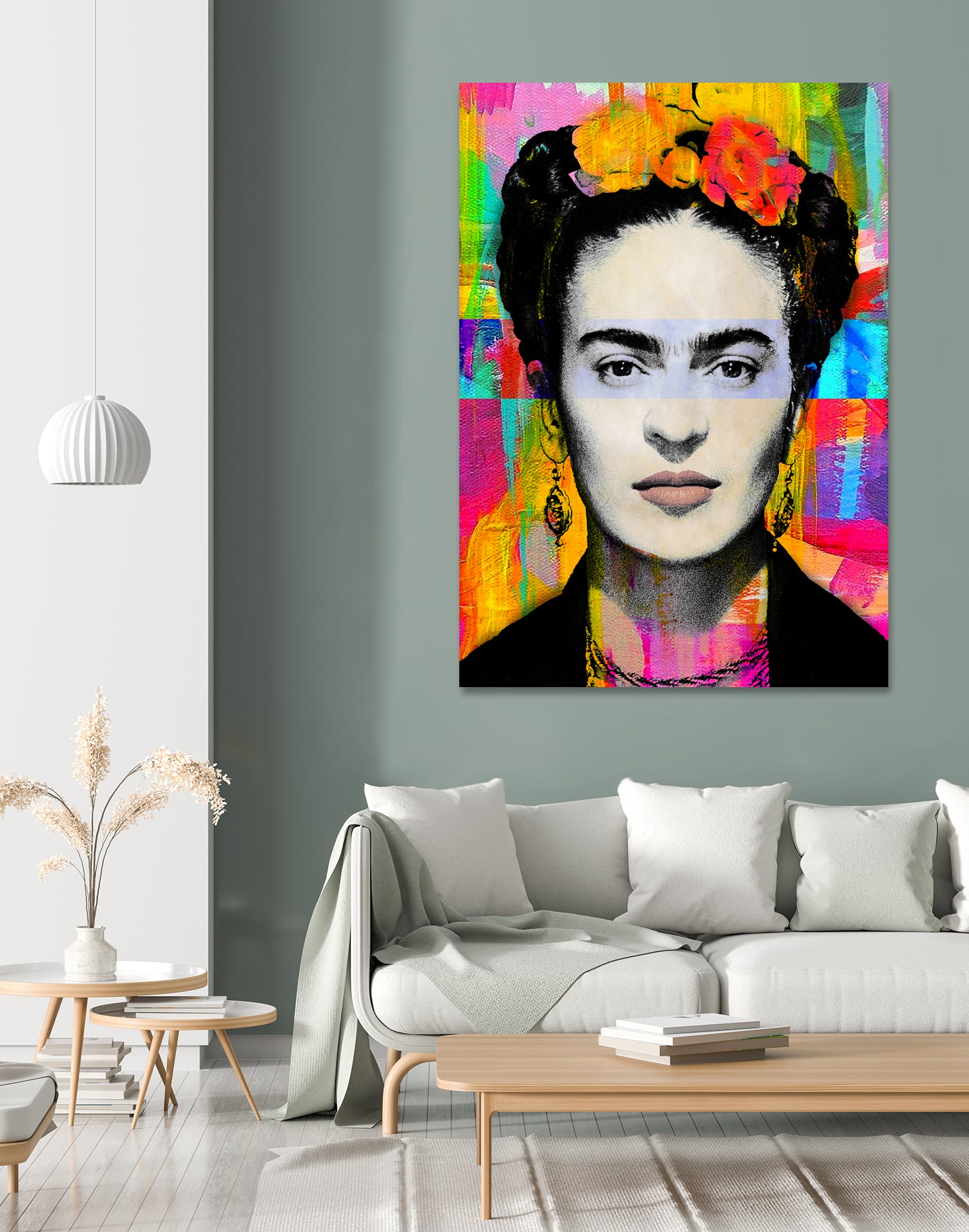 Frida Kahlo by Stephen Chambers on GIANT ART - gray digital painting