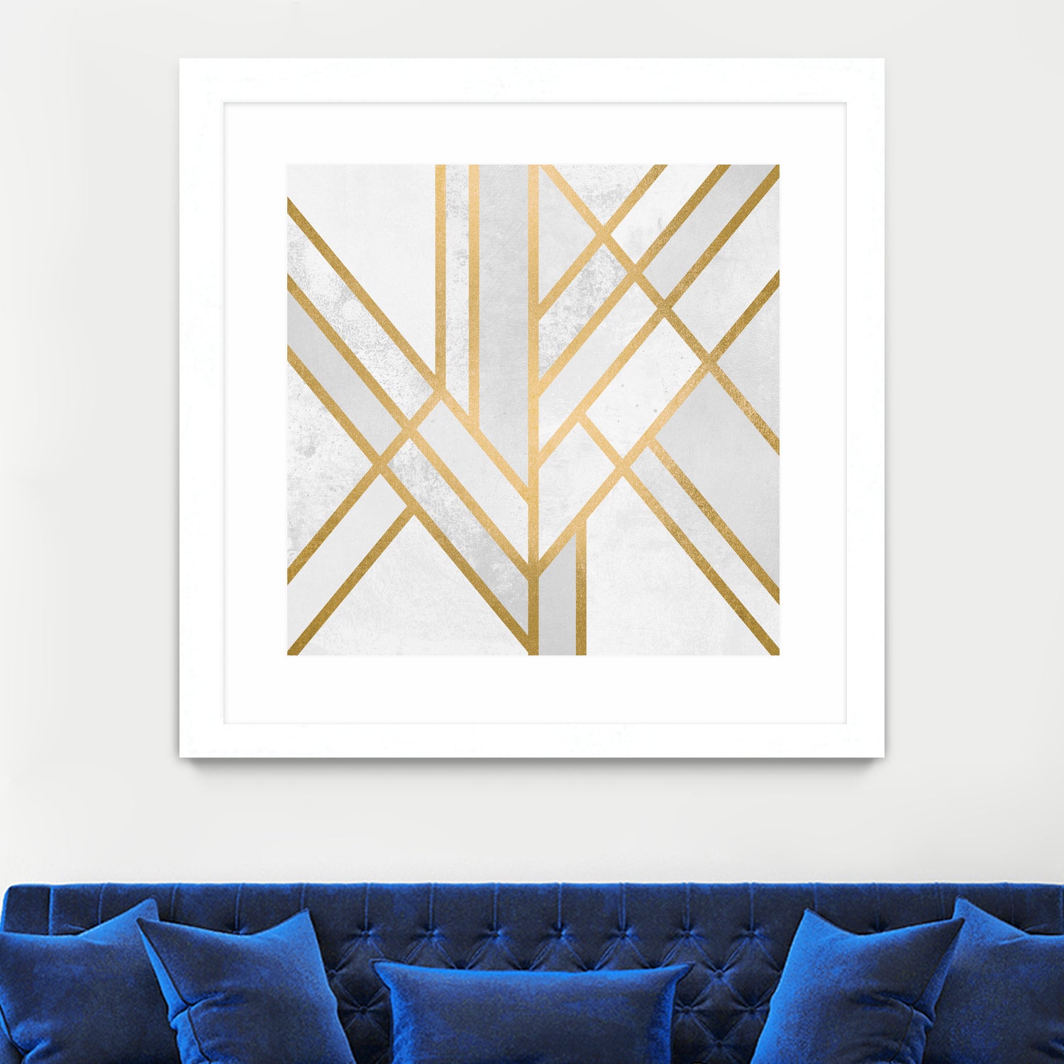 Art Deco Geometry by Elisabeth Fredriksson on GIANT ART - white digital painting