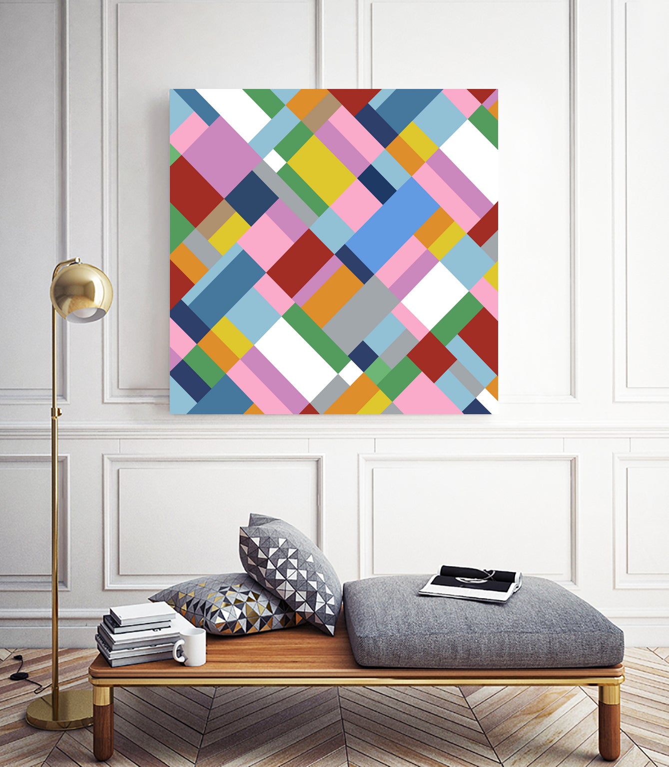 Map 45 by Emeline Tate-Robertson on GIANT ART - blue digital painting