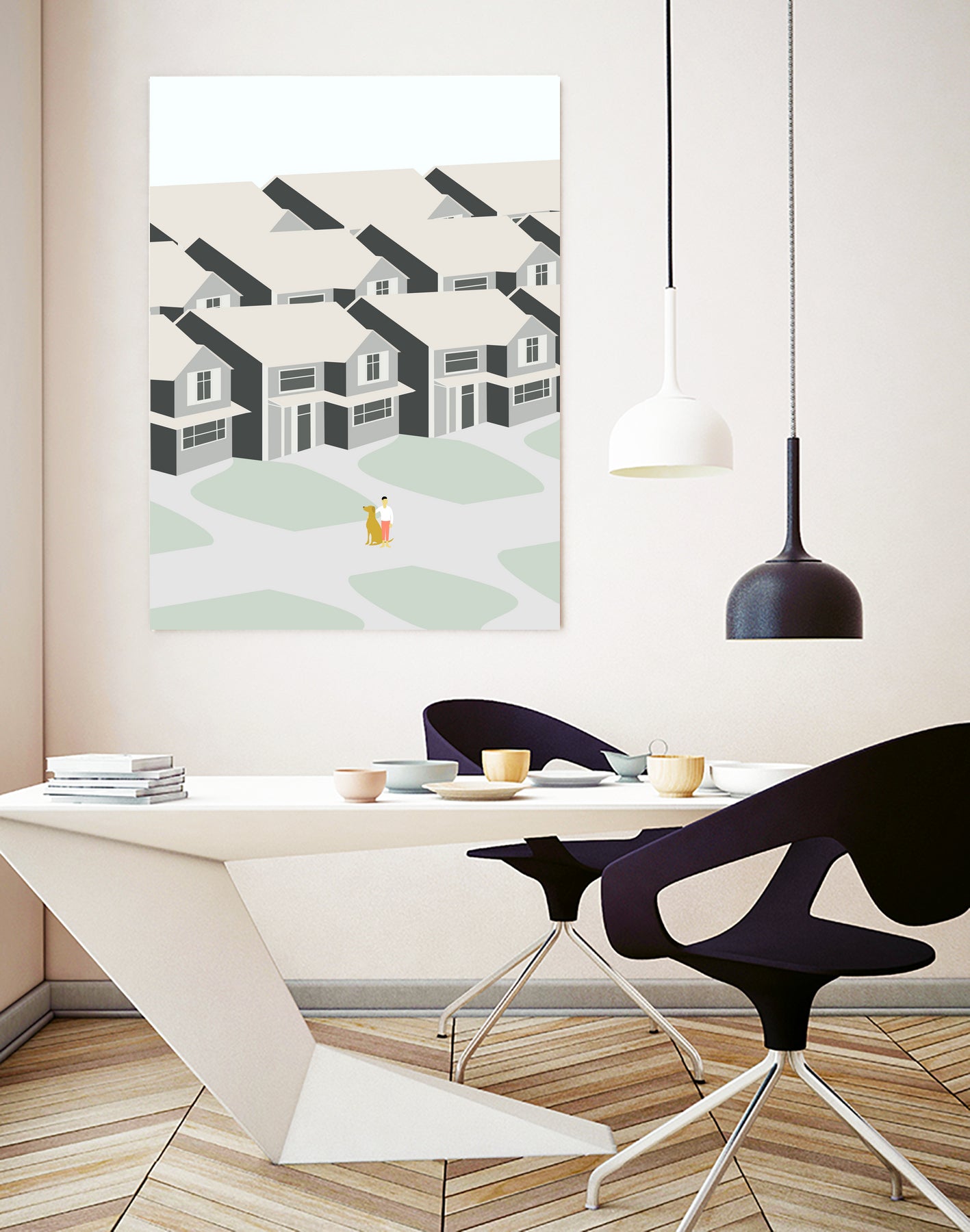 FORSTAD by Swen Swensøn on GIANT ART - white digital painting