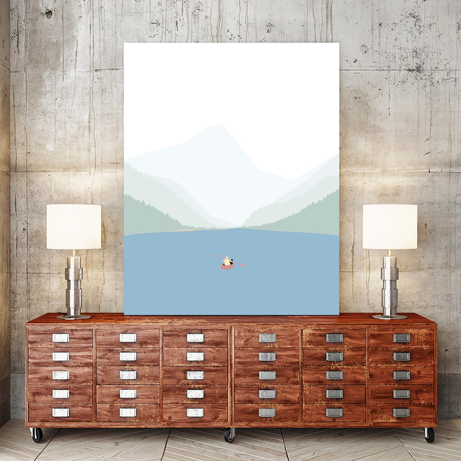 KANO SEJLADS by Swen Swensøn on GIANT ART - blue digital painting