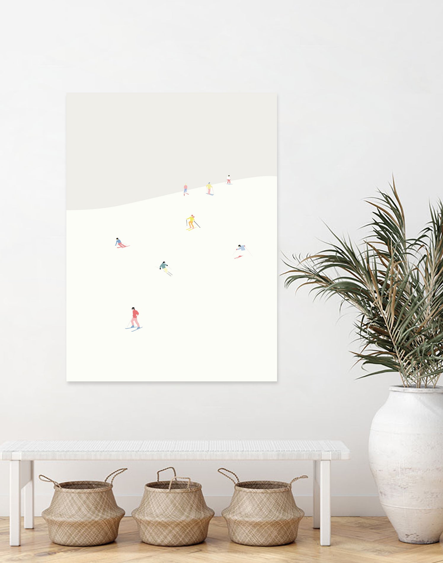 SKIBAKKEN by Swen Swensøn on GIANT ART - white digital painting