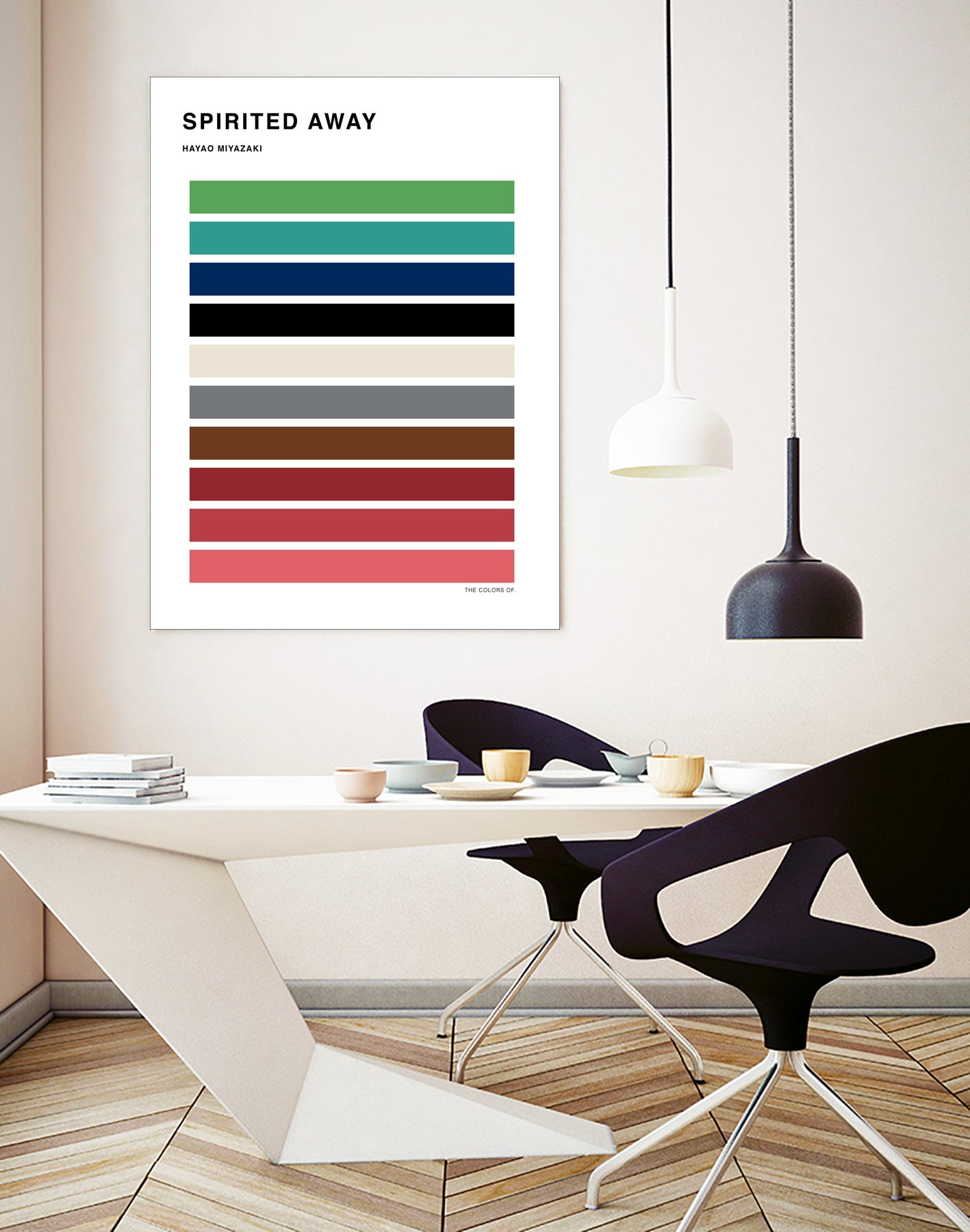 The Colors of Spirited Away by Hyo Kim on GIANT ART - black digital drawing