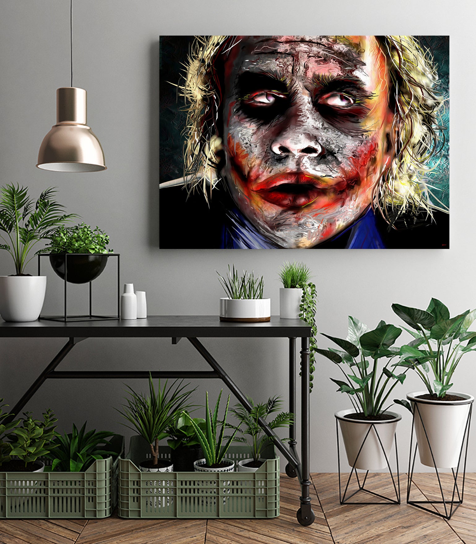 The Joker Painted by Daniel Janda on GIANT ART - green digital painting