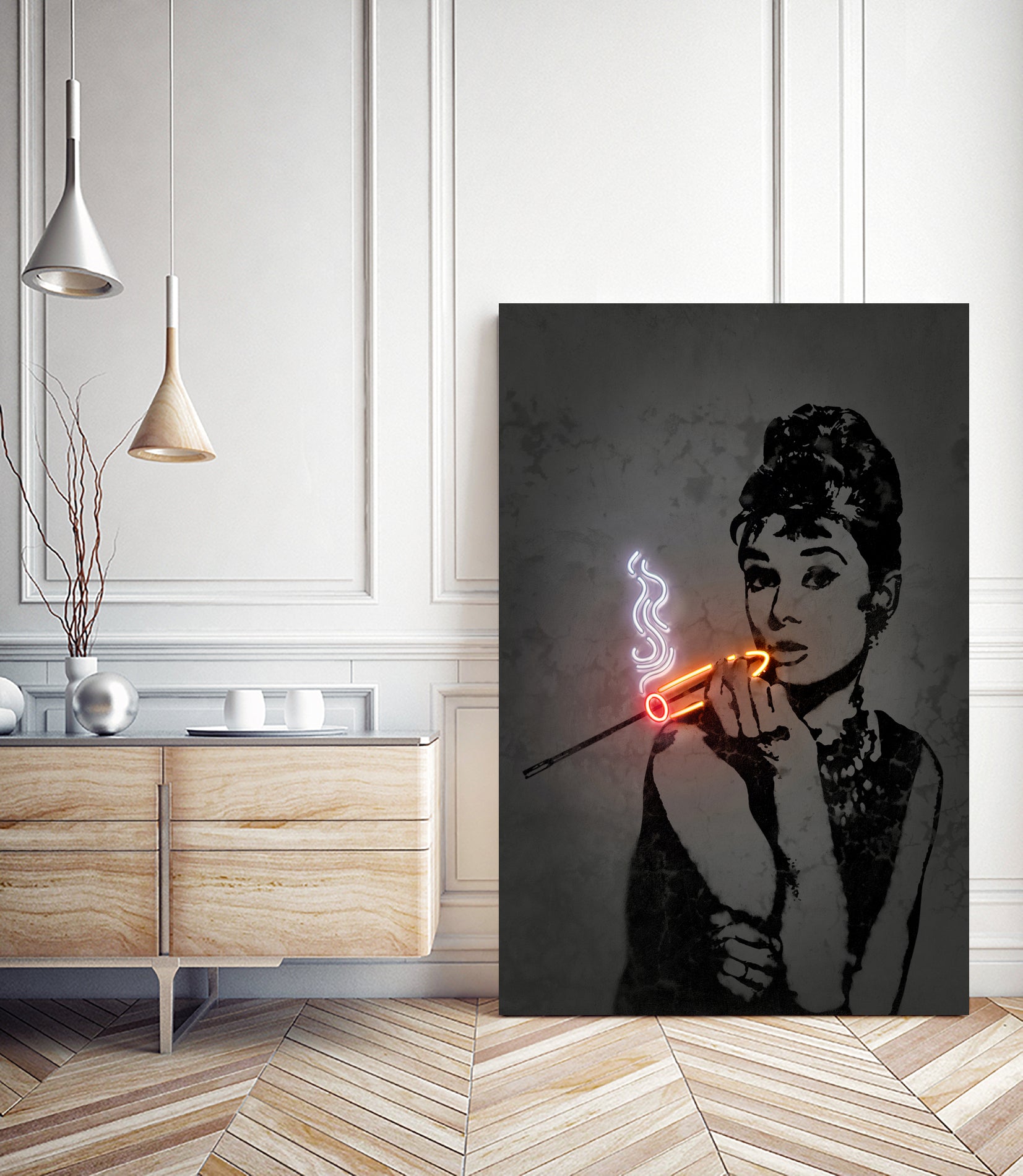 Audrey by Octavian Mihai Mielu on GIANT ART - orange digital drawing