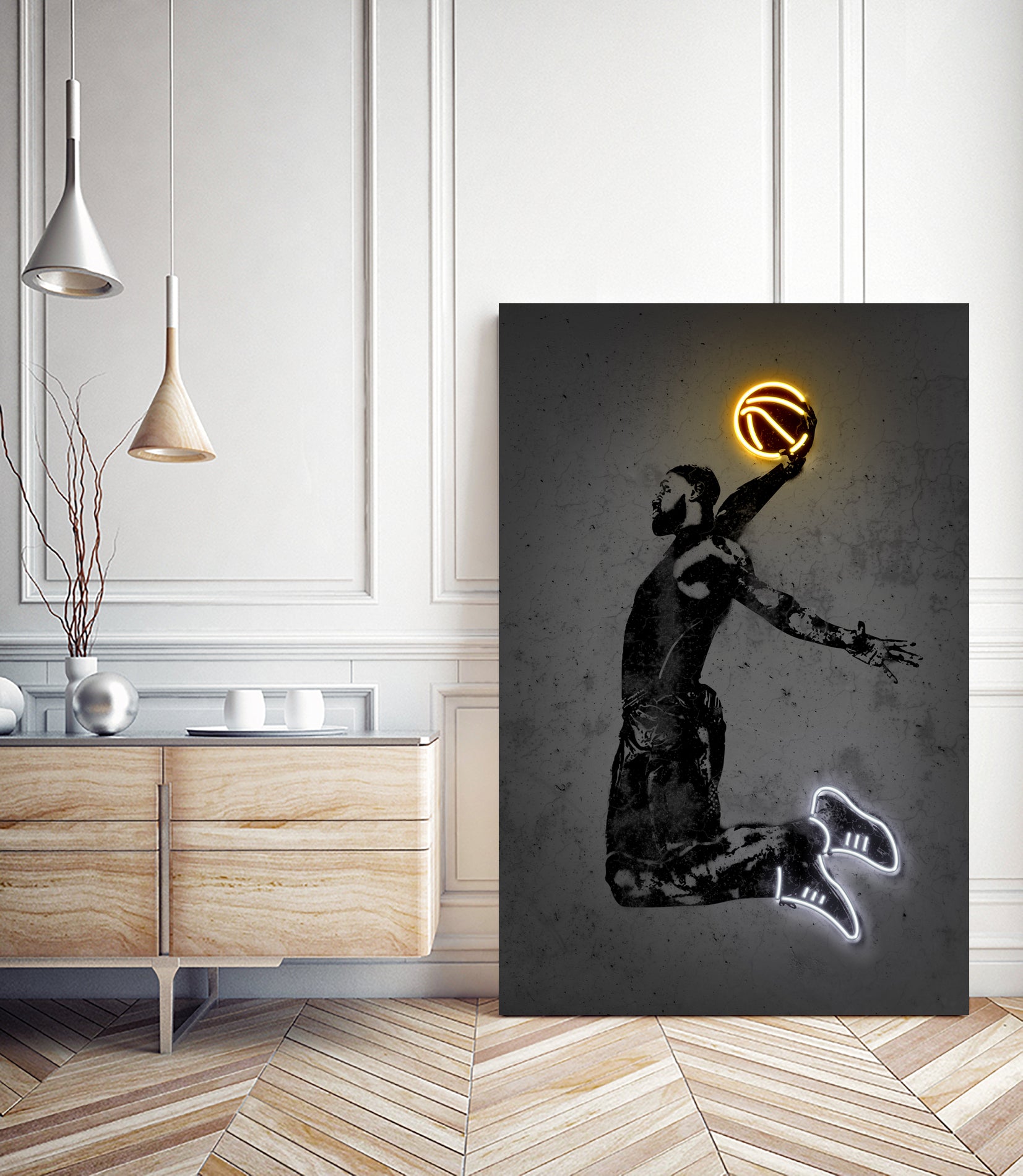 LeBron by Octavian Mihai Mielu on GIANT ART - yellow digital drawing