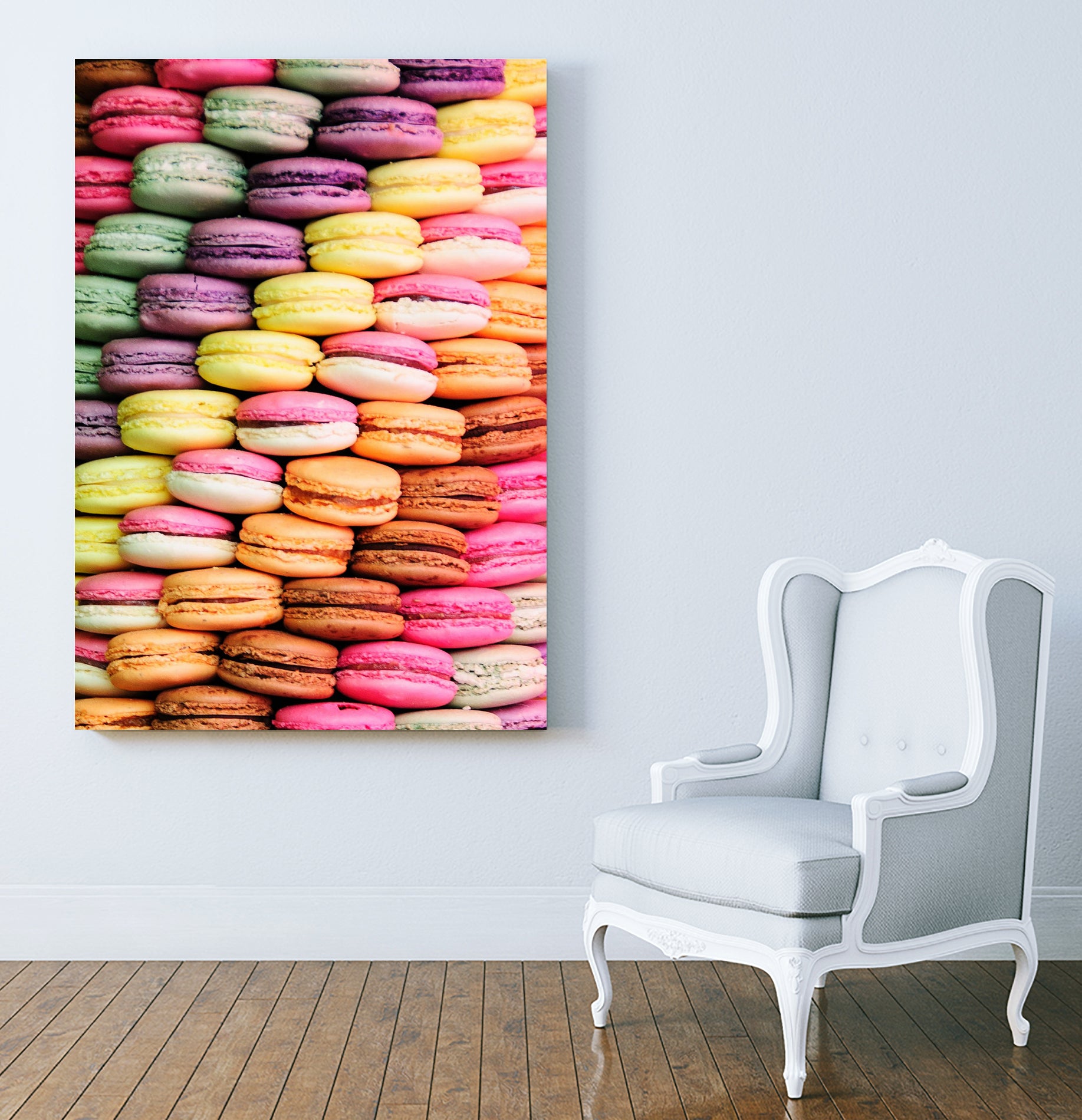 Maccaroons by SANDRINE BAHURLET on GIANT ART - orange photo illustration