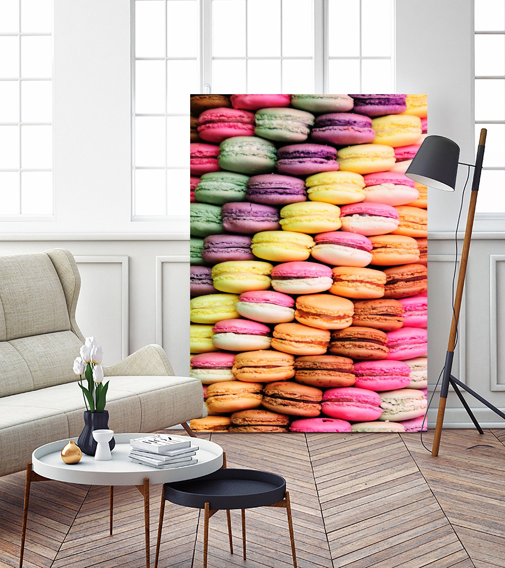 Maccaroons by SANDRINE BAHURLET on GIANT ART - orange photo illustration