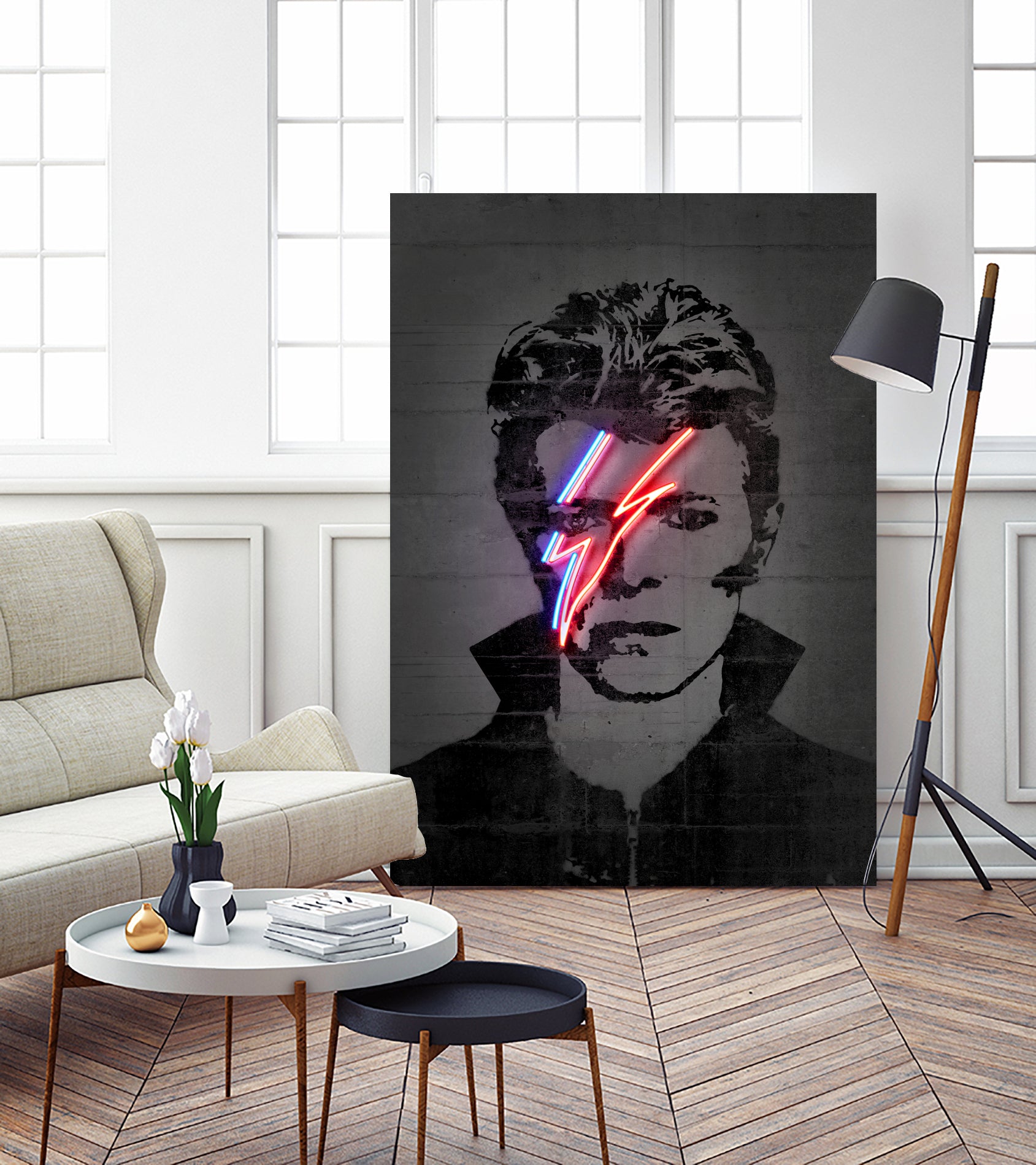 Bowie by Octavian Mihai Mielu on GIANT ART - red digital drawing