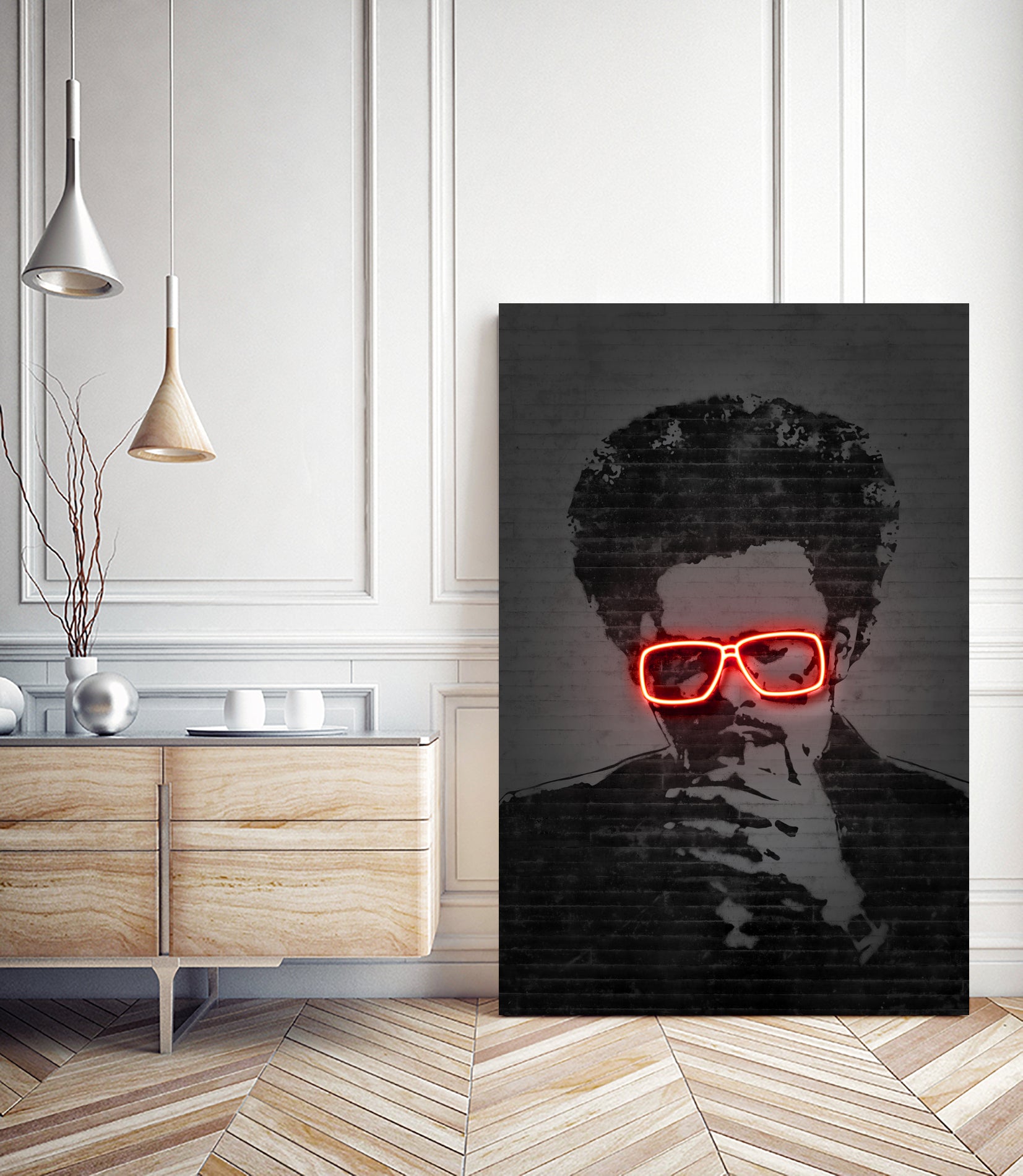 The Weeknd by Octavian Mihai Mielu on GIANT ART - red digital drawing