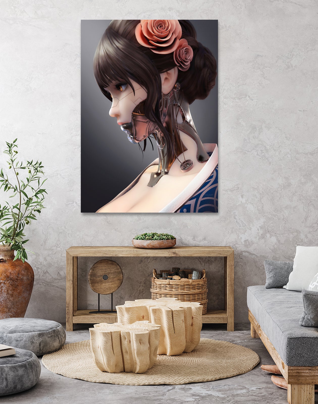 Mechanica by Yi Ou on GIANT ART - orange digital painting