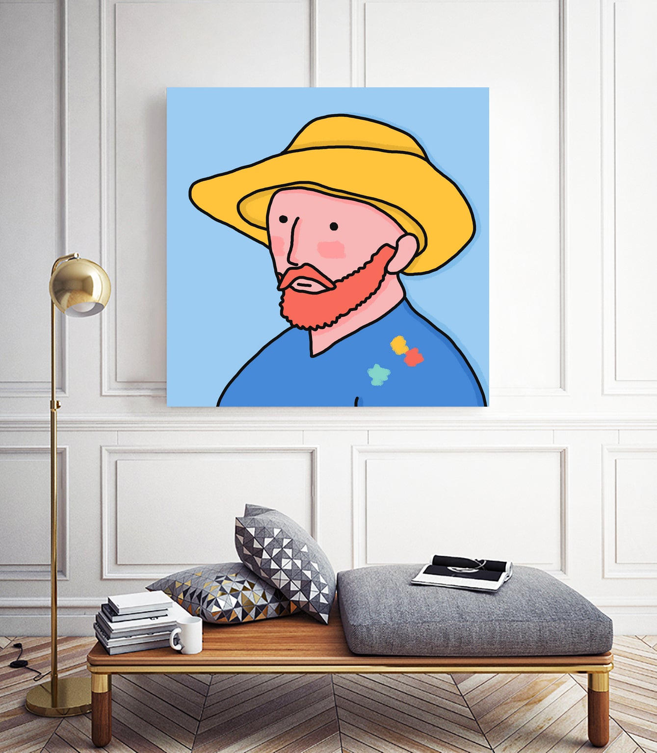 Vincent by Idil Keysan on GIANT ART - blue digital drawing