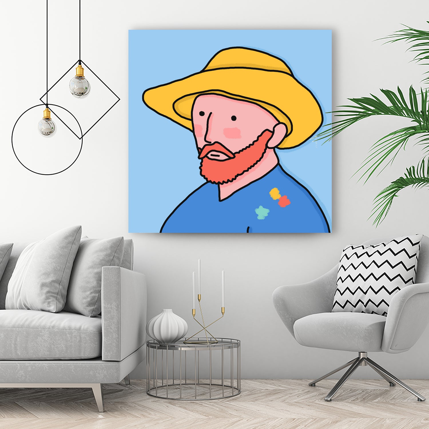 Vincent by Idil Keysan on GIANT ART - blue digital drawing