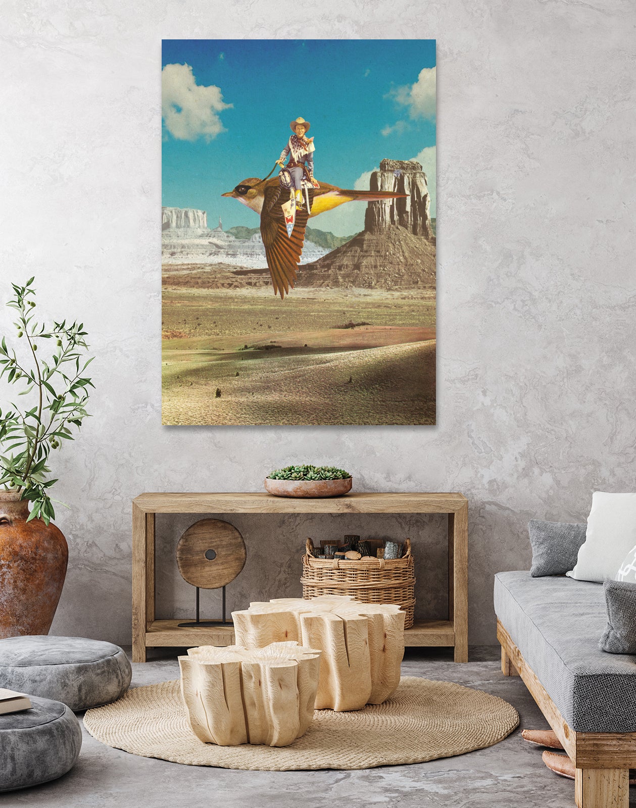 Happy Trails by Sammy Slabbinck on GIANT ART - blue photo illustration