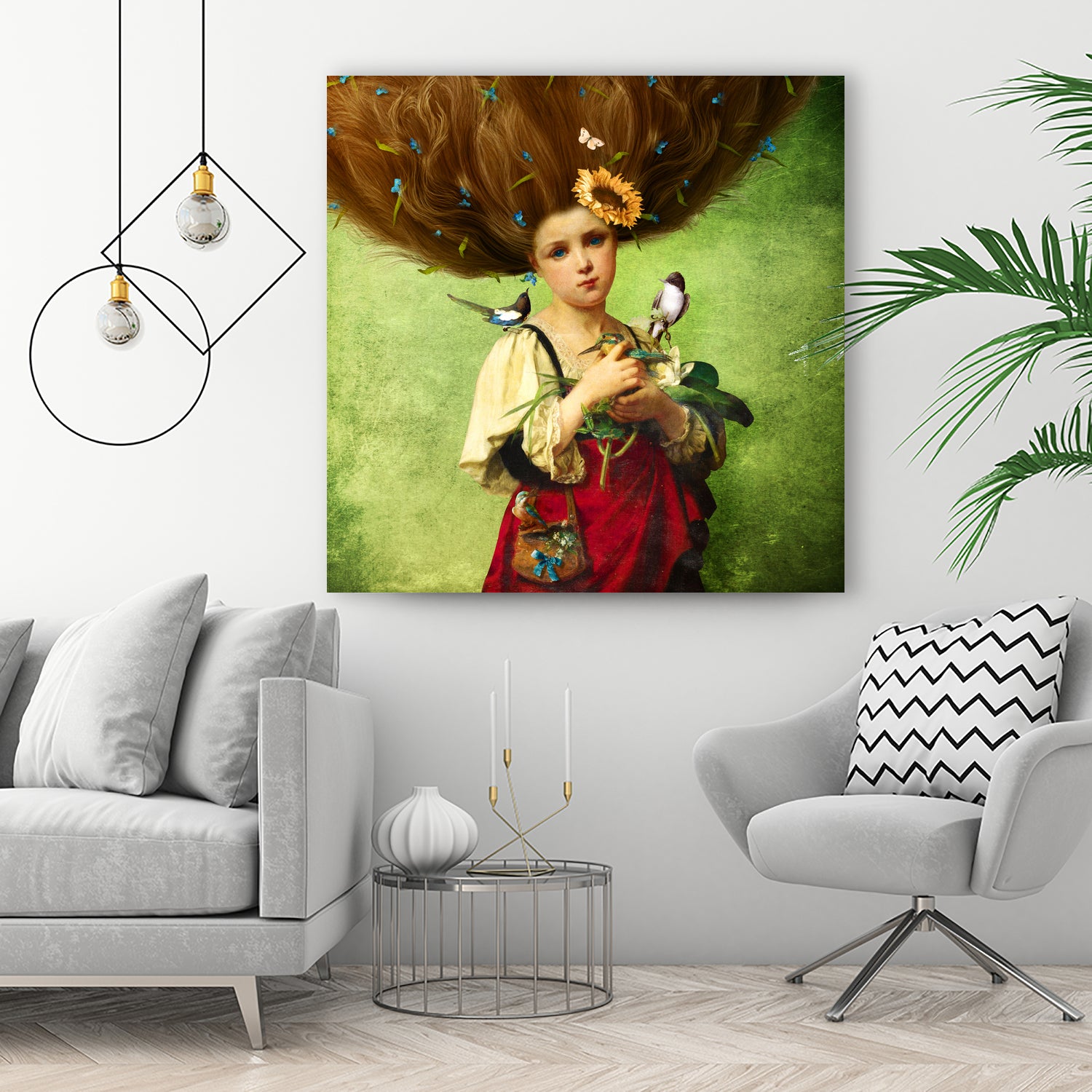 Warm Embrace by Diogo Veríssimo on GIANT ART - green photo manipulation