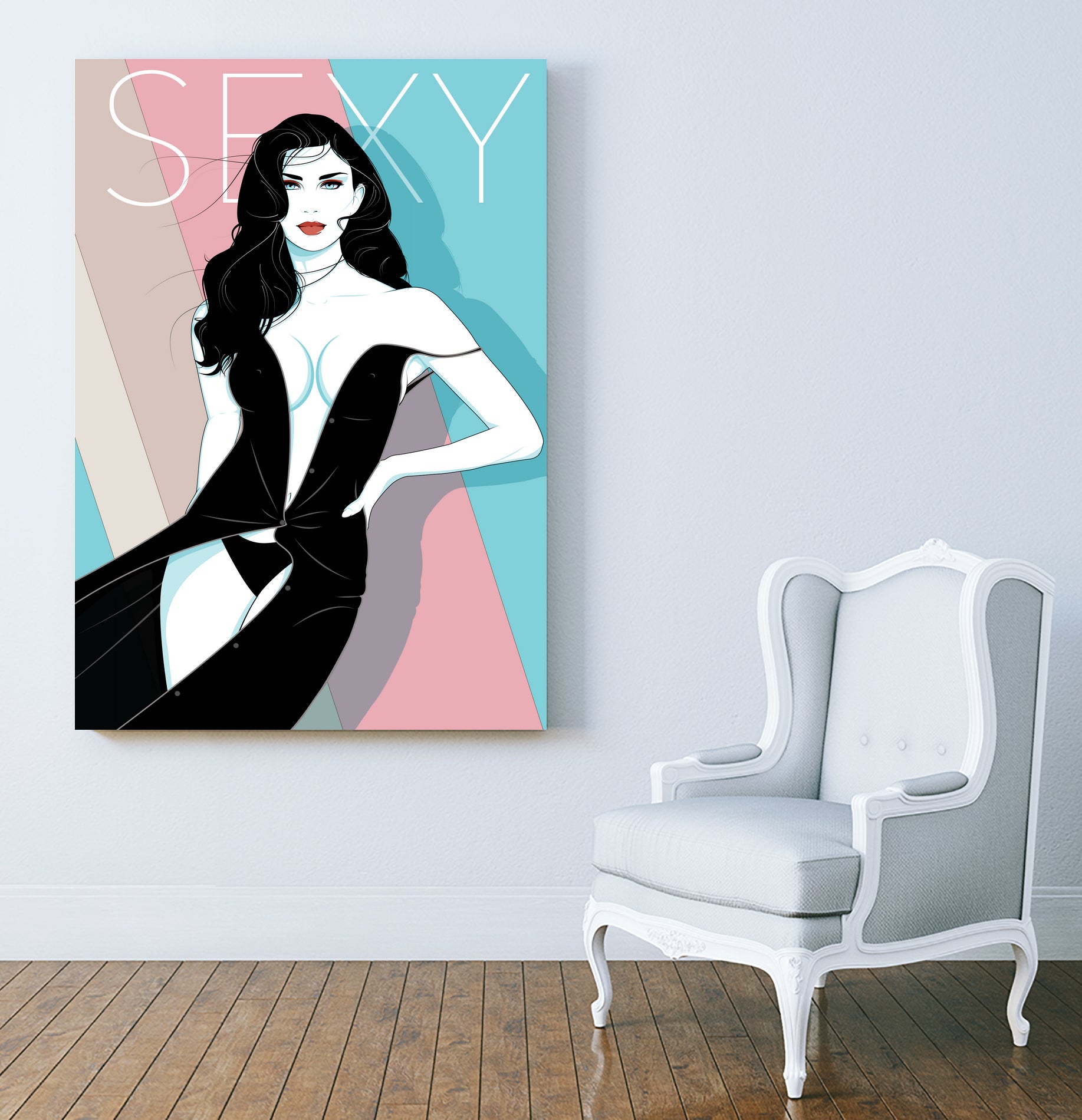 SEXY by Ron Santiano on GIANT ART - black digital drawing