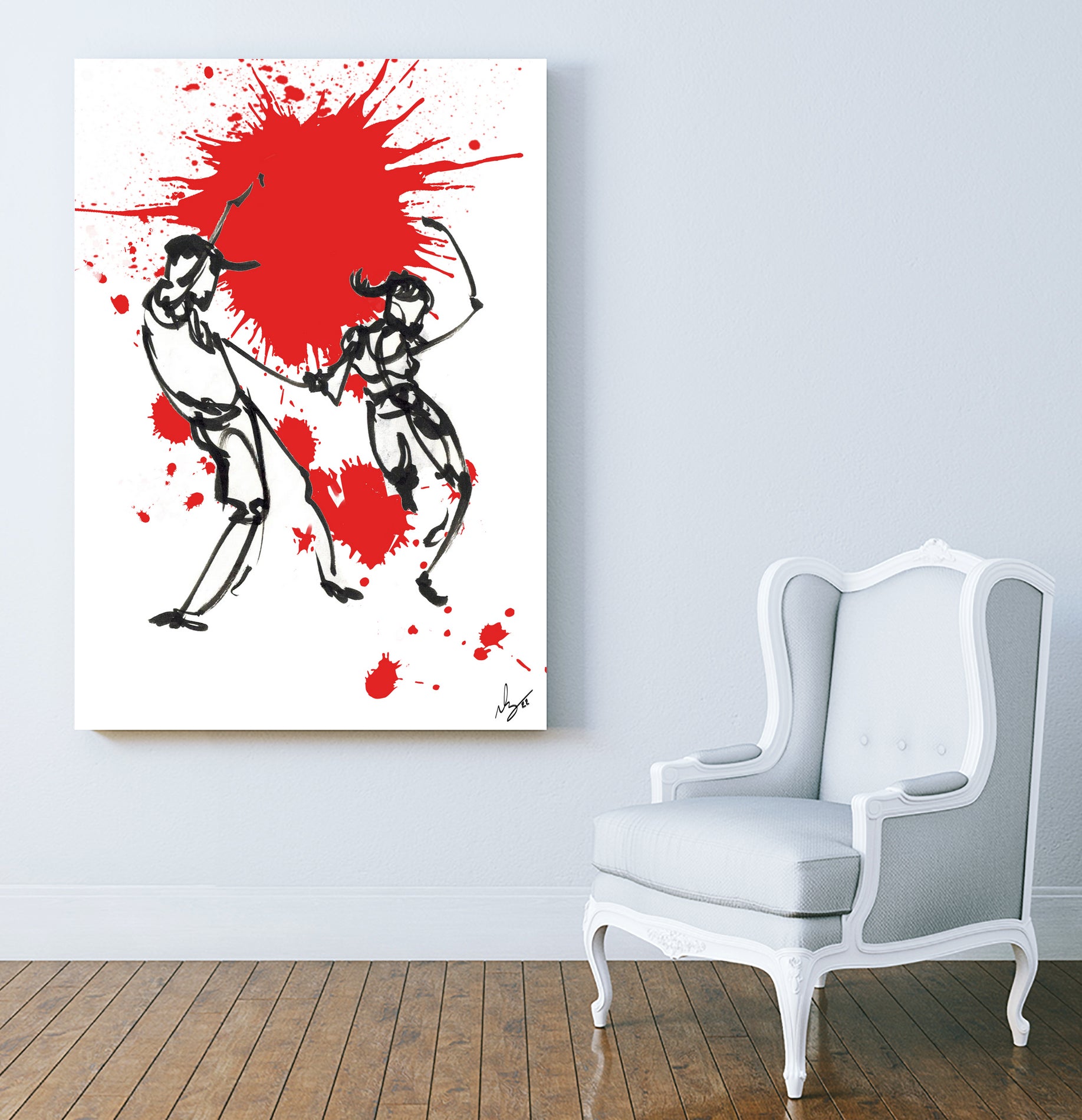 DancInk Folks 5 by Nicolas Lachance-Brais on GIANT ART - white digital drawing