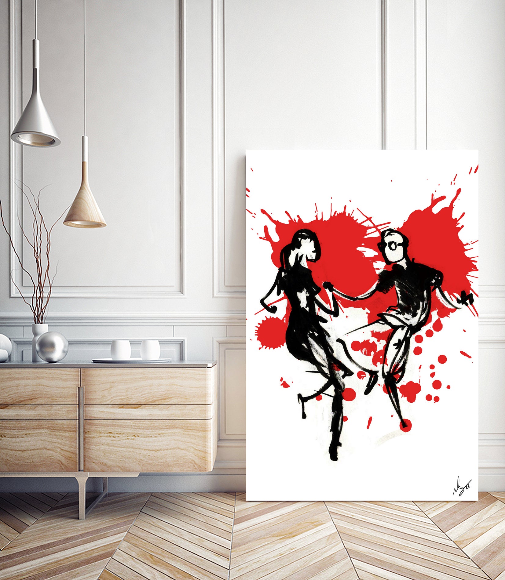 DancInk folks - 1 by Nicolas Lachance-Brais on GIANT ART - white digital drawing