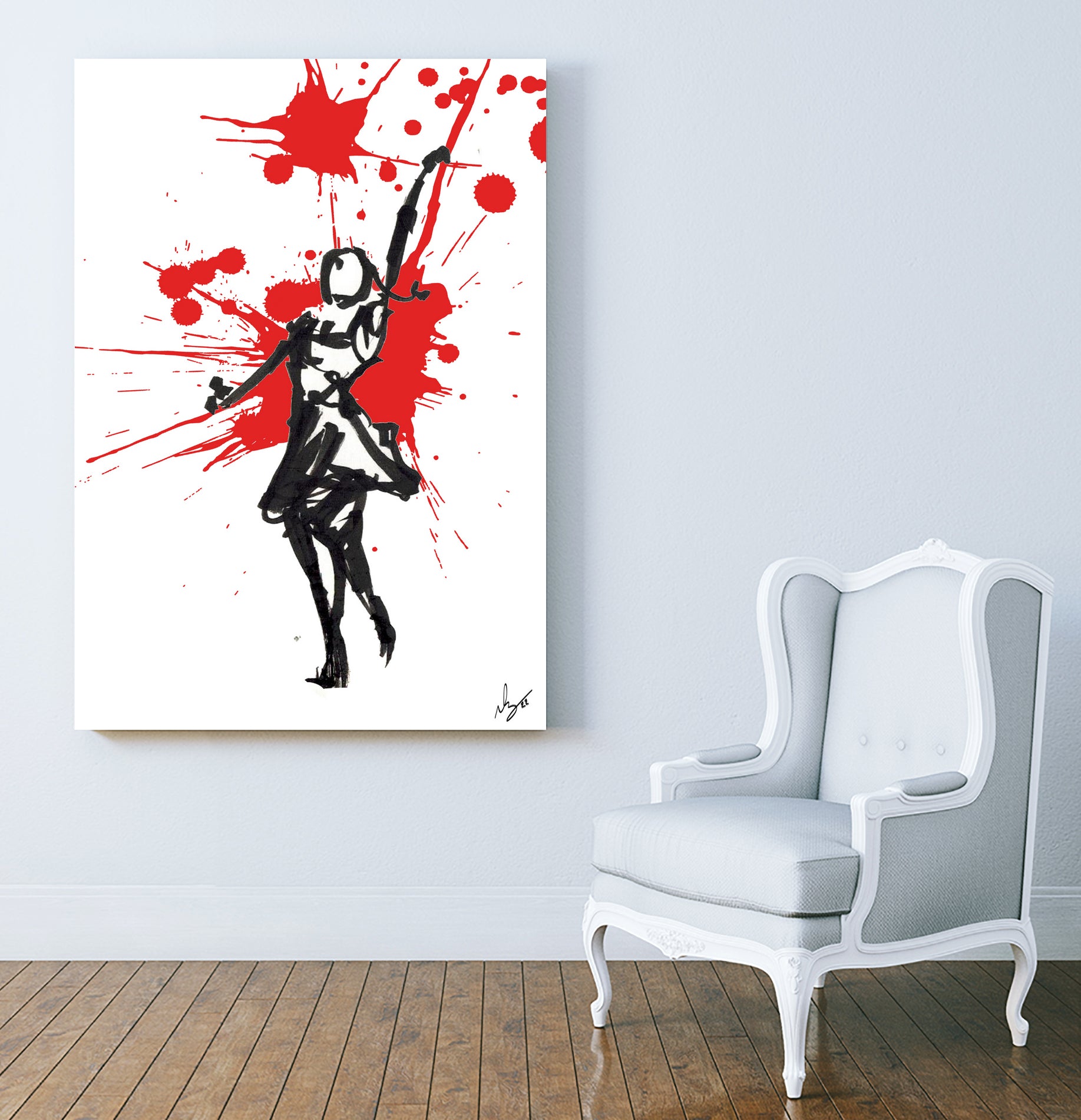 DancInk Folks- 10 by Nicolas Lachance-Brais on GIANT ART - white digital drawing