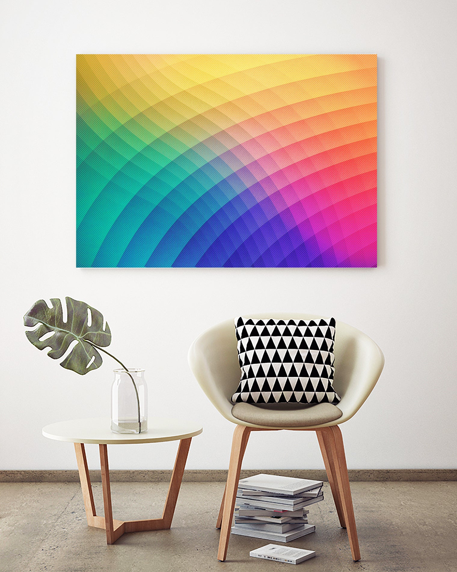 Spectrum Bomb Fruity Fresh - Colorful Experimental Pattern by Philipp Rietz on GIANT ART - green vector illustration