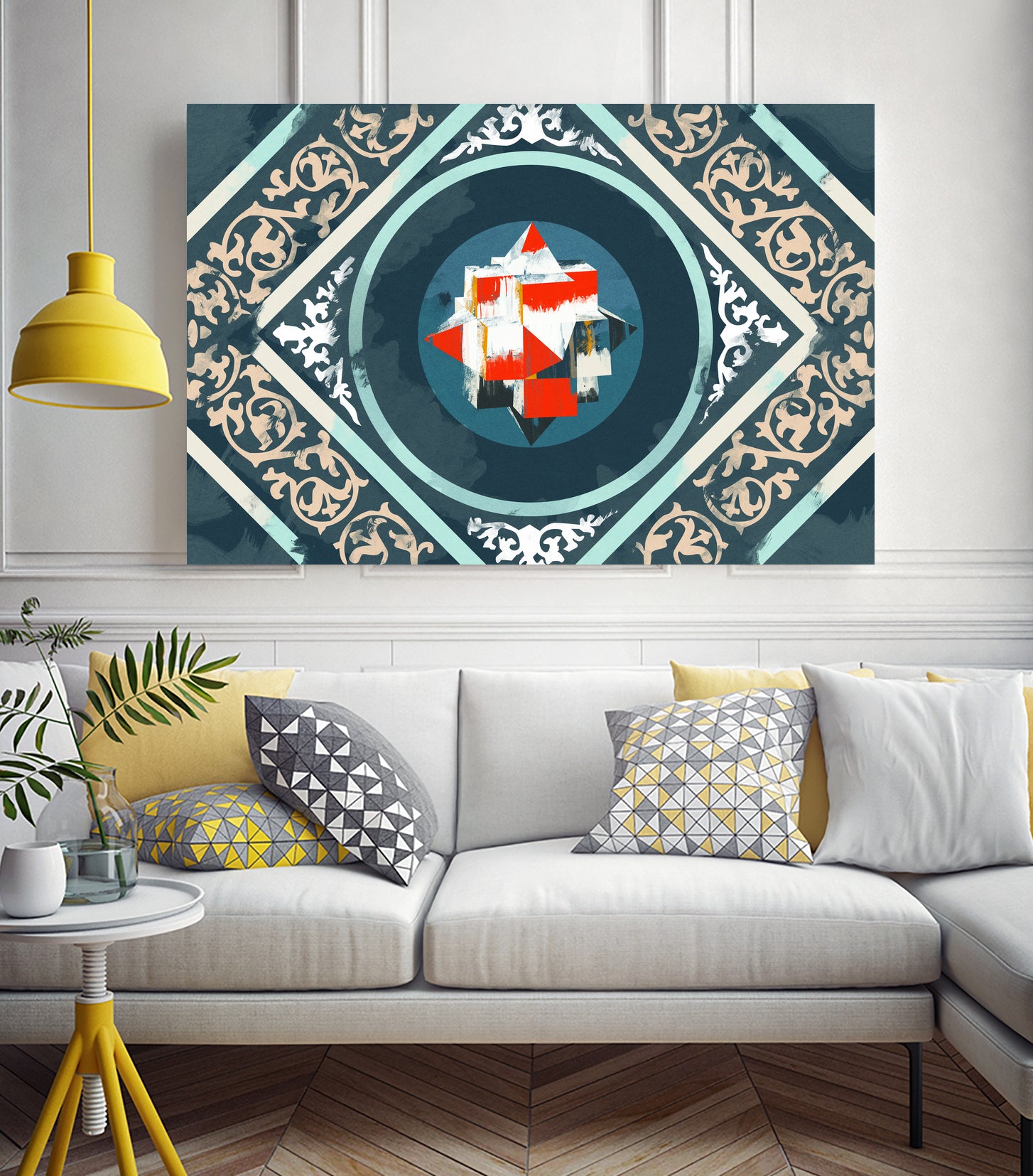 Patterns III by Raffael Pindell on GIANT ART - blue digital painting