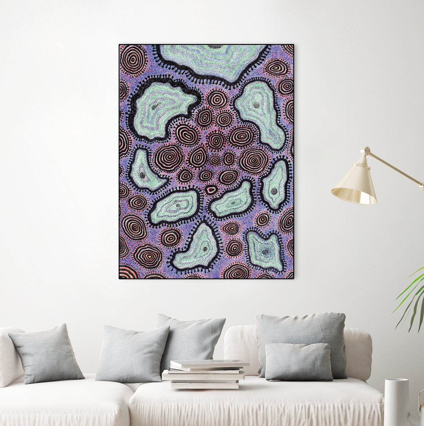 Cells by Victor Fitzsimons on GIANT ART - fuchsia mixed media