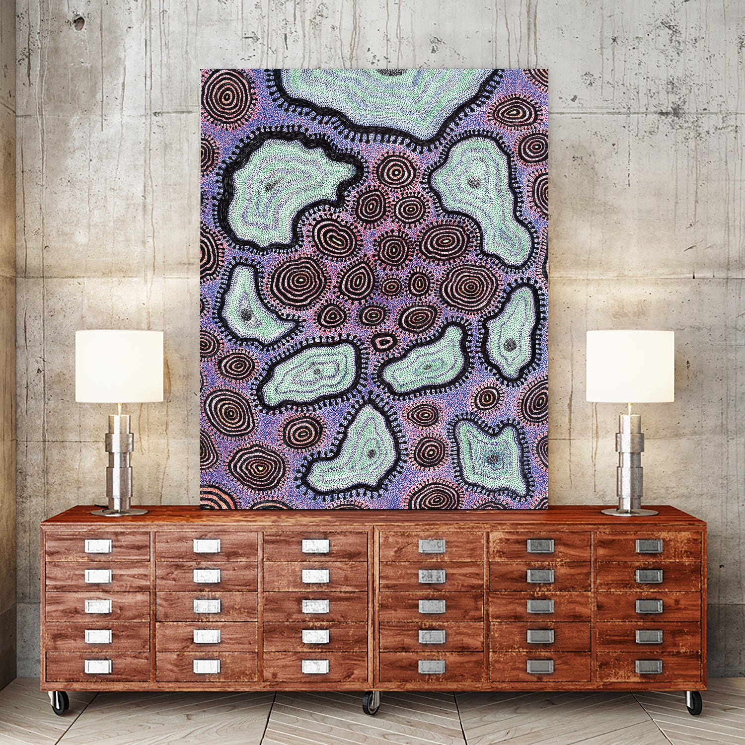 Cells by Victor Fitzsimons on GIANT ART - fuchsia mixed media