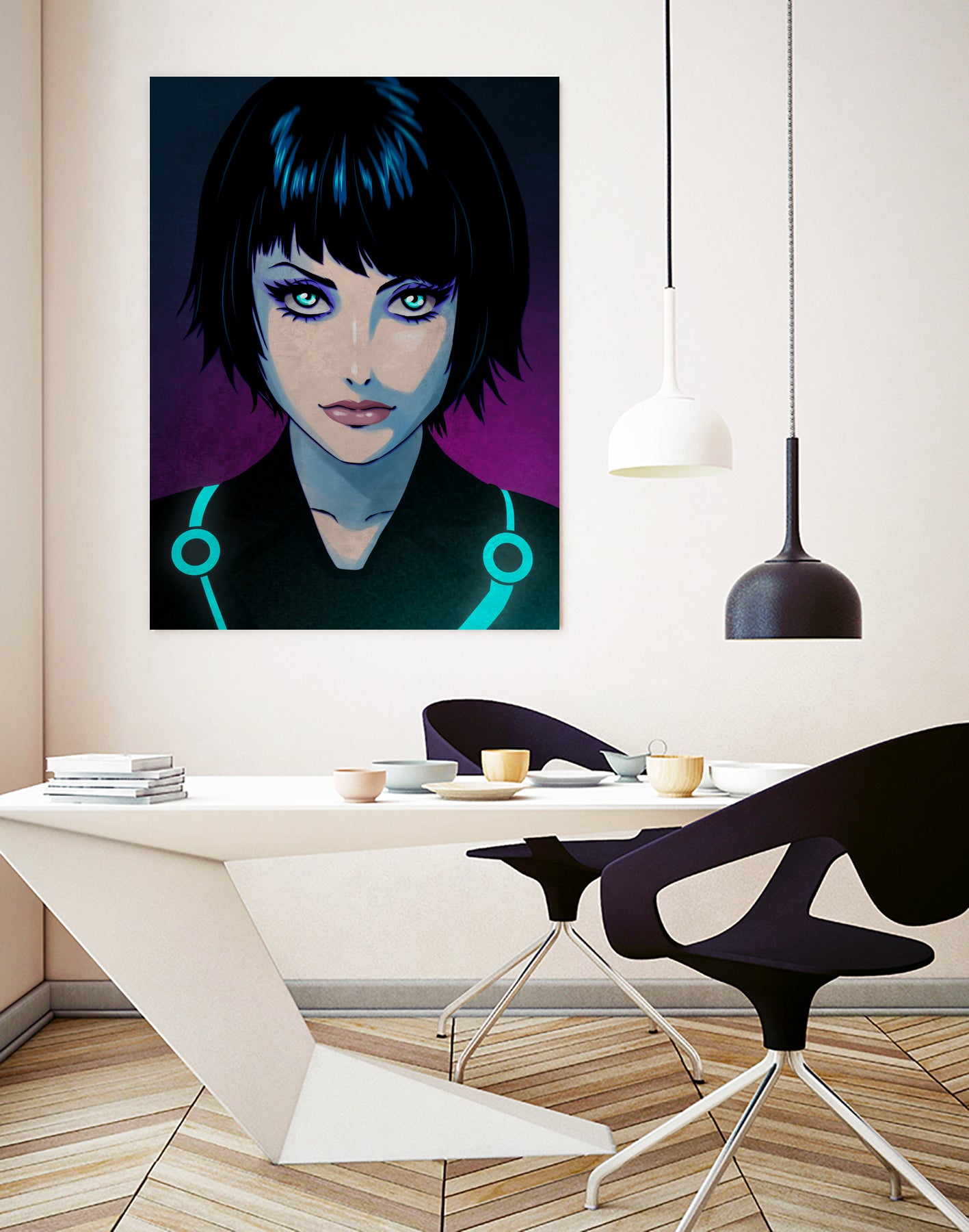 Quorra - Tron Legacy by Juan Hodgson on GIANT ART - fuchsia digital painting