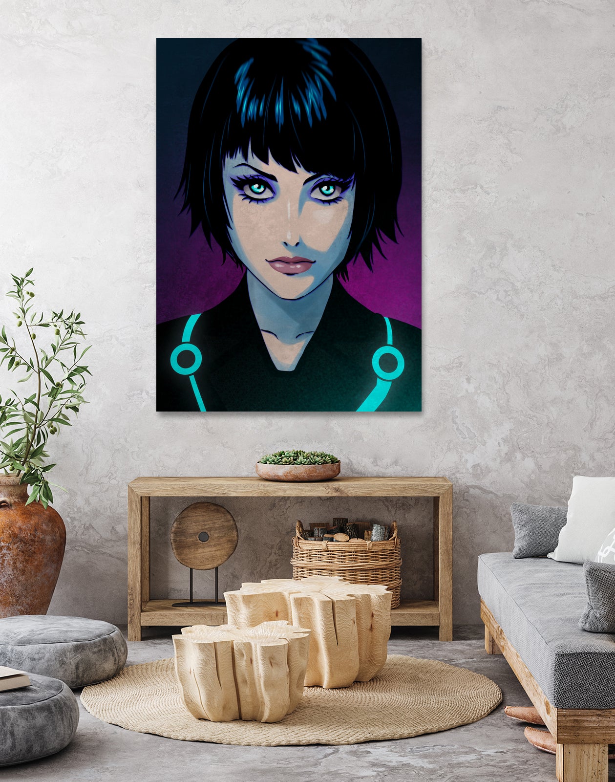 Quorra - Tron Legacy by Juan Hodgson on GIANT ART - fuchsia digital painting