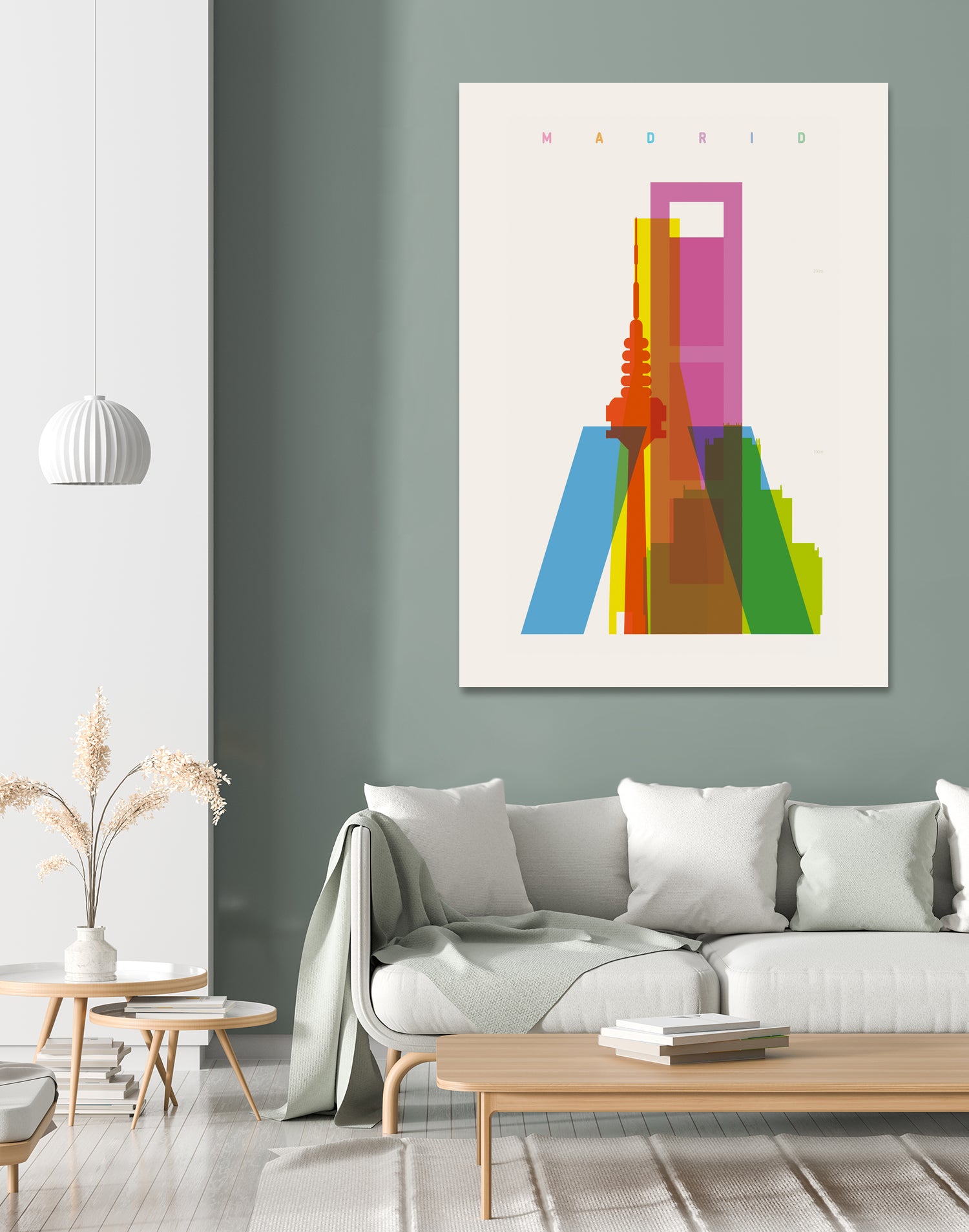 Shapes of Madrid by Yoni Alter on GIANT ART - photo illustration