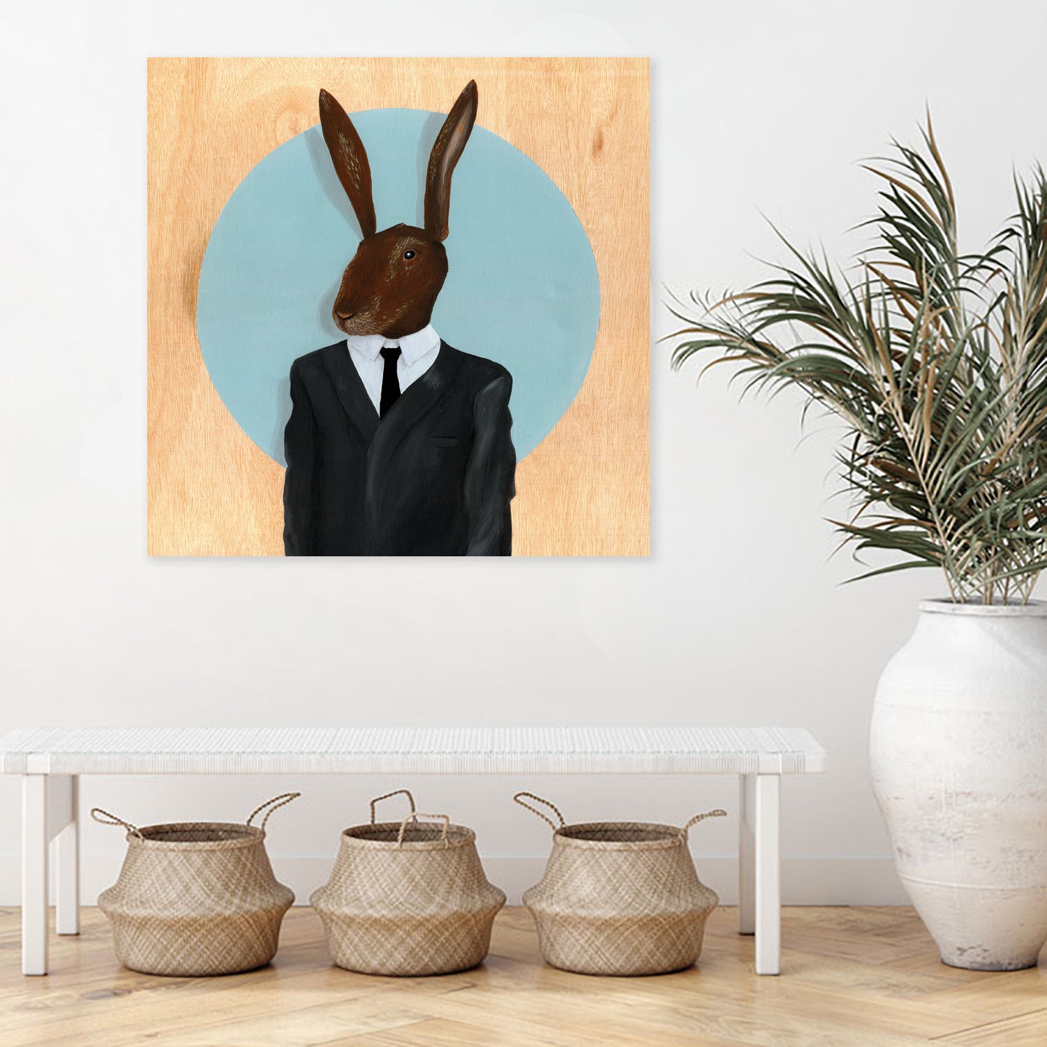 David Lynch - Rabbit by Andrew Turner on GIANT ART - blue mixed media