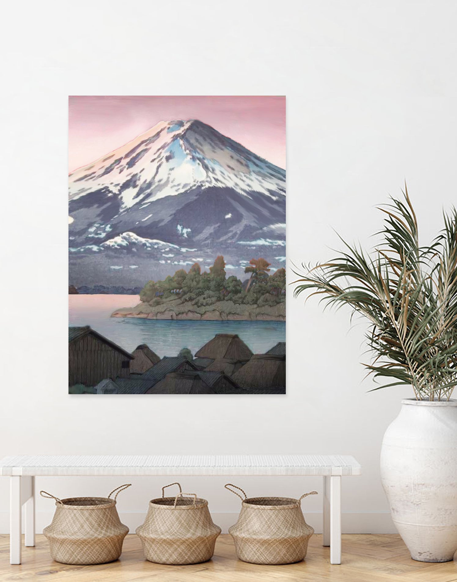 The Kawaguchi Trail - 5000px by Guillermo de Llera Blanes on GIANT ART - pink digital painting