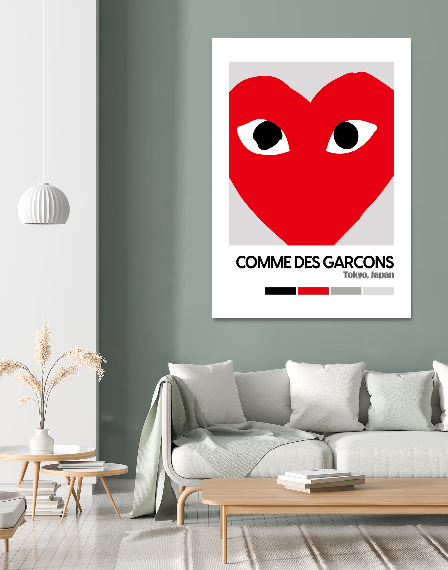 Red Hearts Eyes Hypebeast Luxury Fashion Poster by XingChen Lu on GIANT ART - red typography