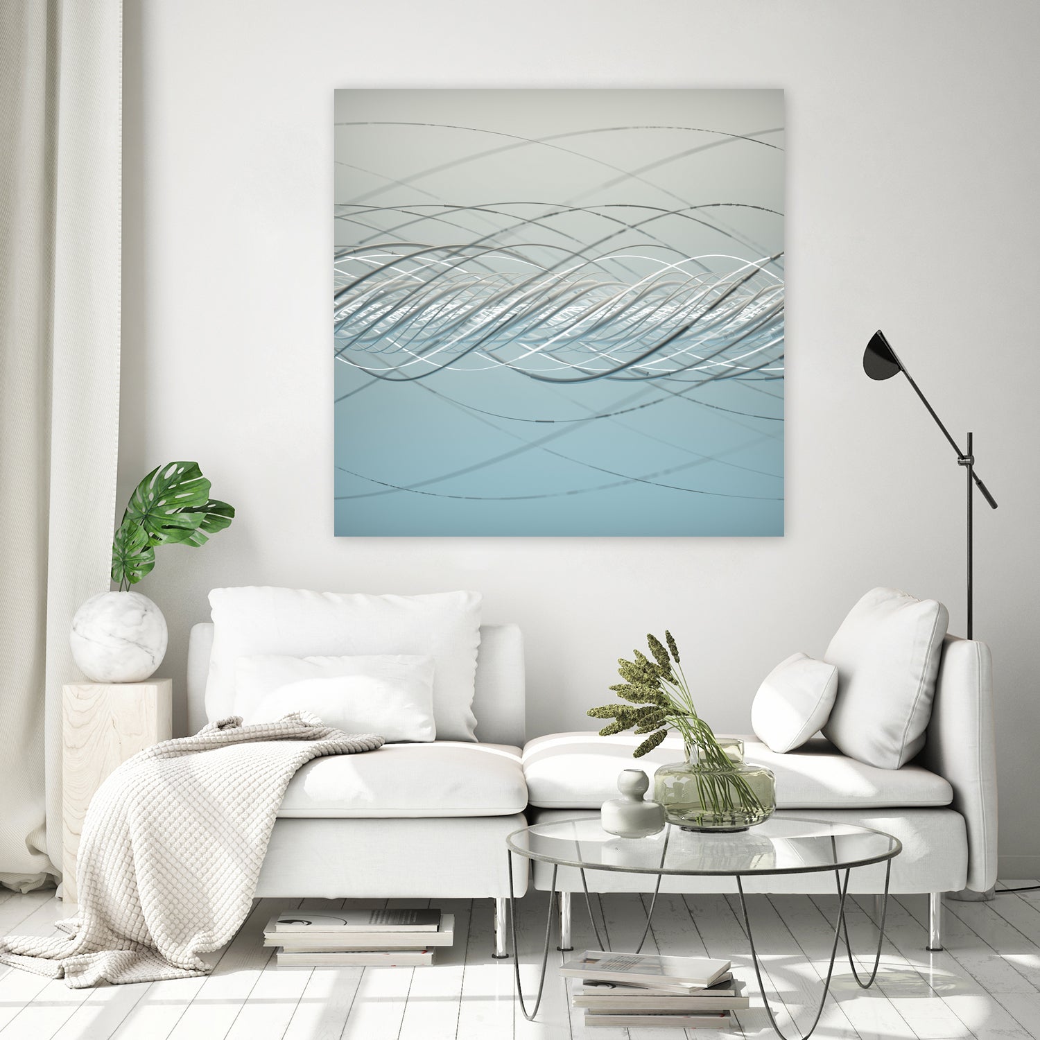 Spyral by Vladimir Shelest on GIANT ART - blue 3d art