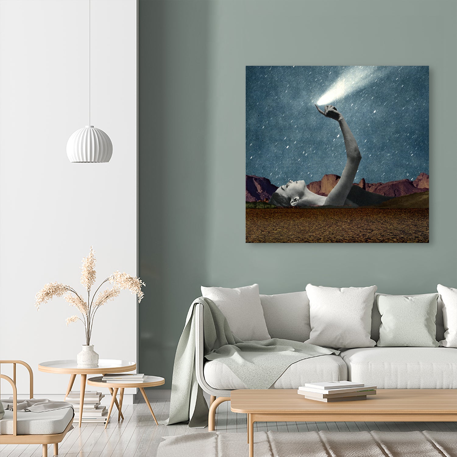 At your fingertips by Sammy Slabbinck on GIANT ART - blue photo manipulation