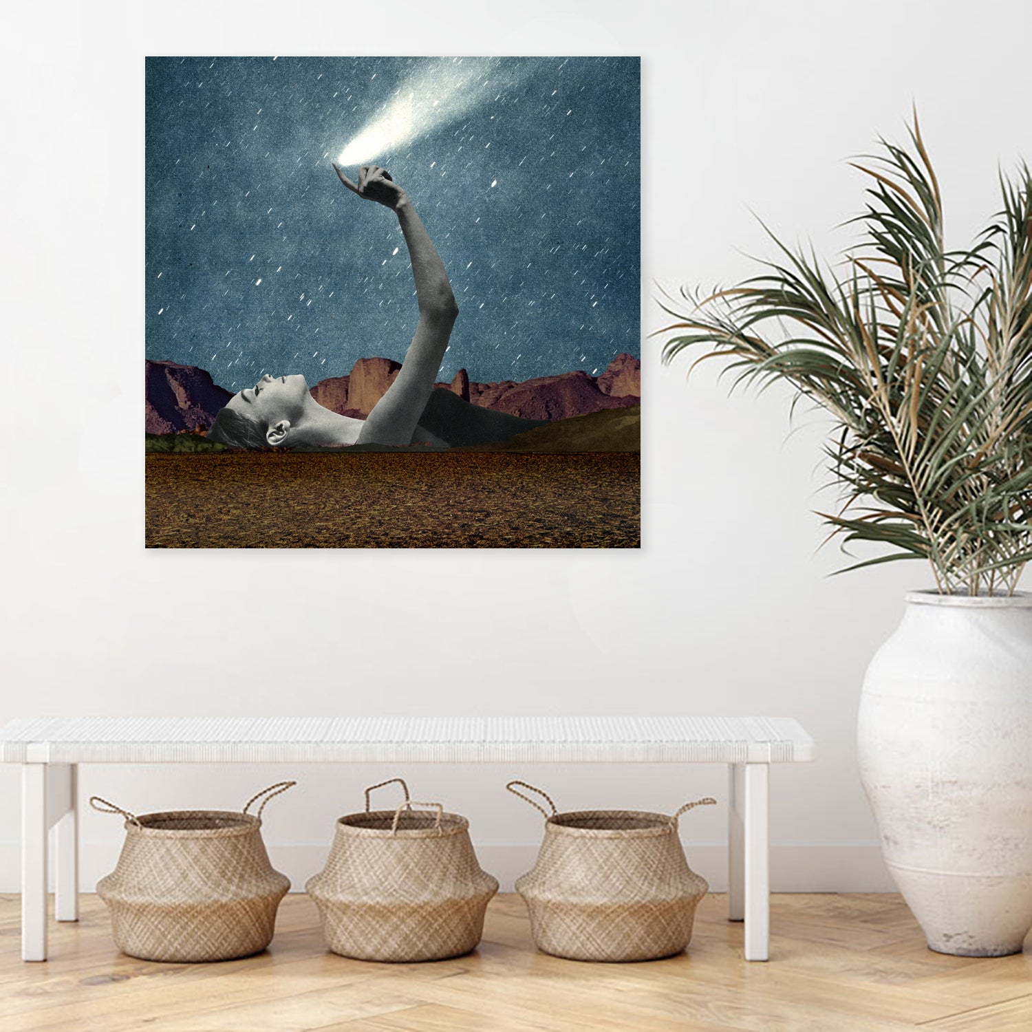 At your fingertips by Sammy Slabbinck on GIANT ART - blue photo manipulation