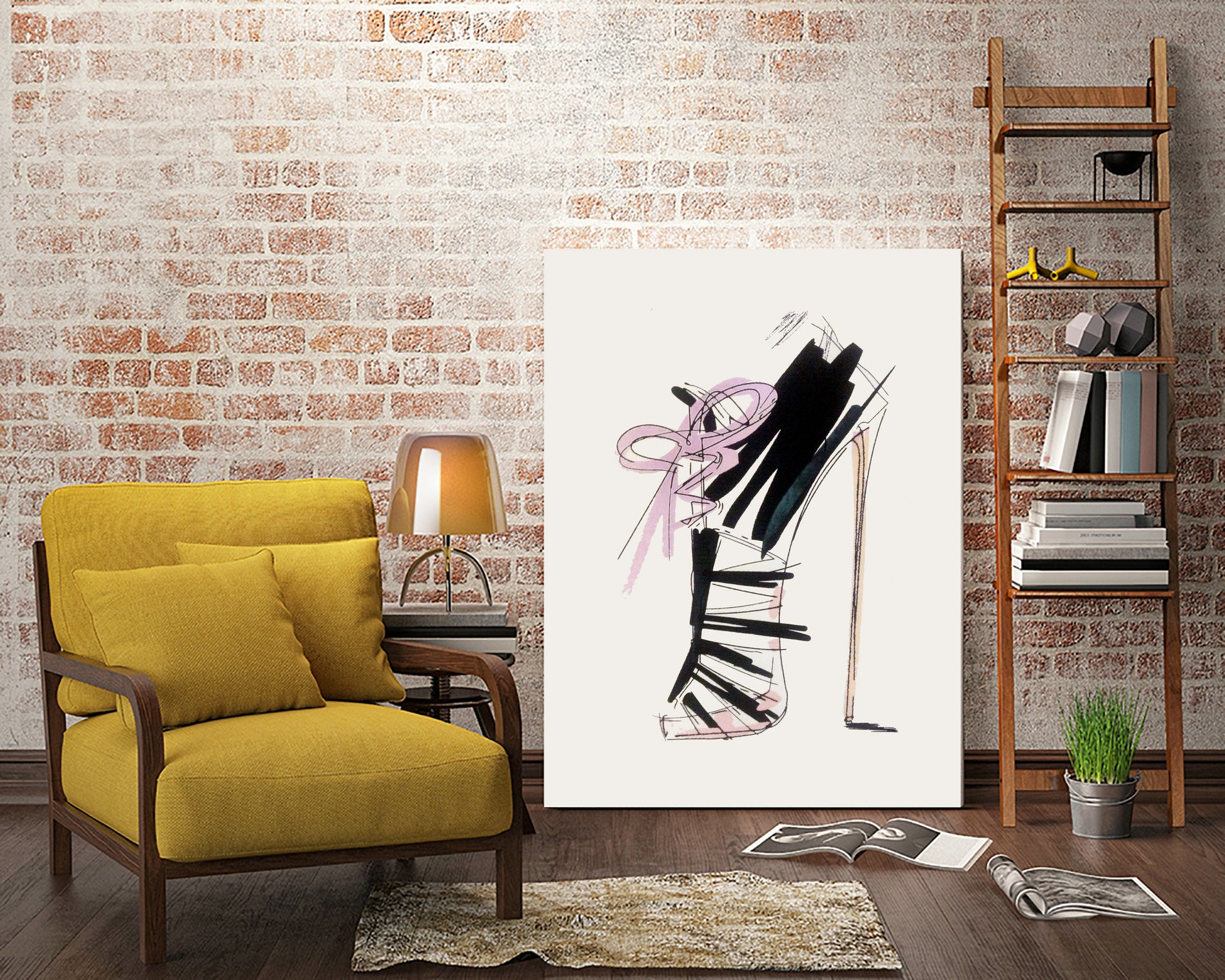 highheel by Jana Gerstenmaier on GIANT ART - black photo illustration