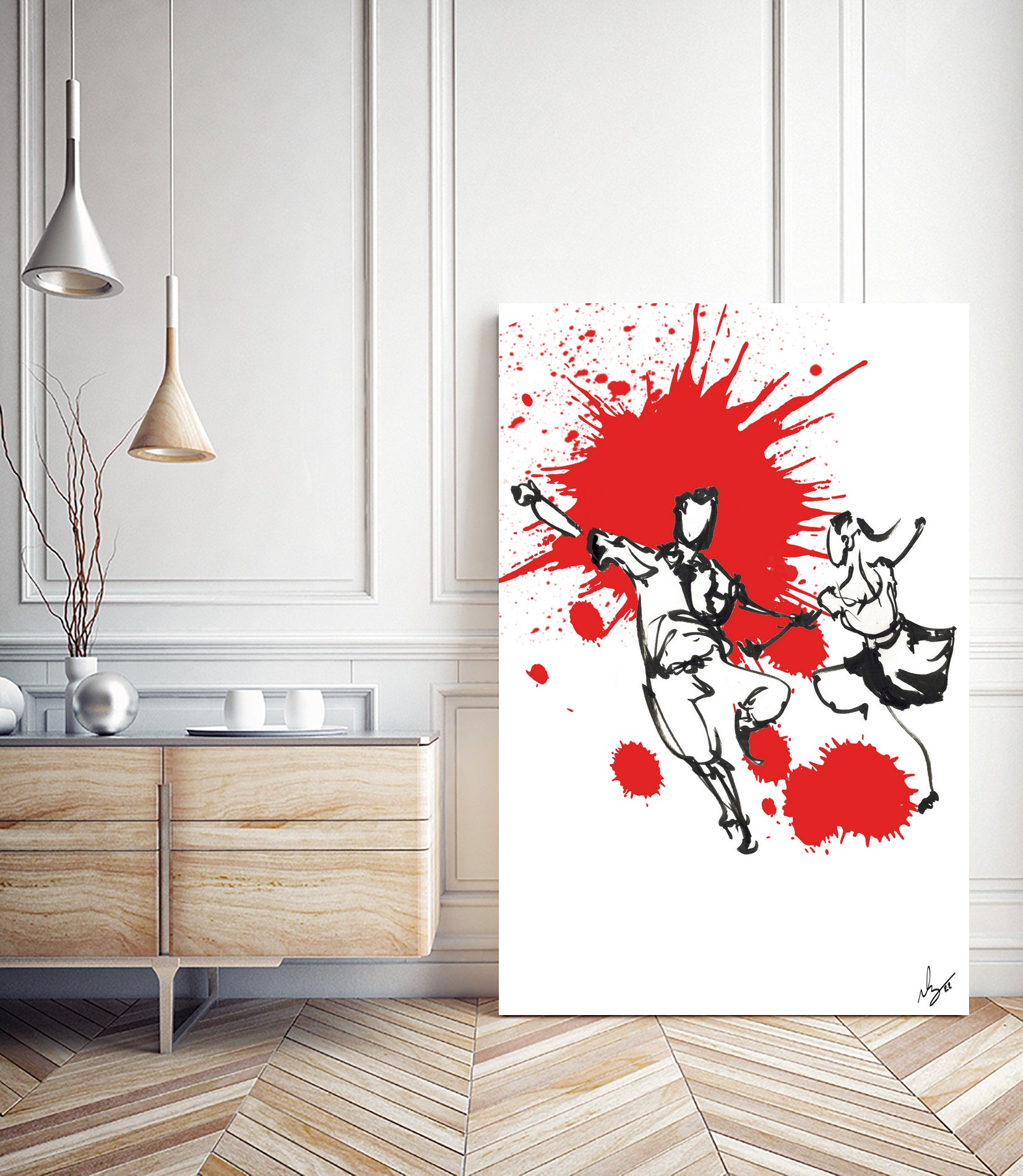 DancInk Folks- 22 by Nicolas Lachance-Brais on GIANT ART - white digital drawing