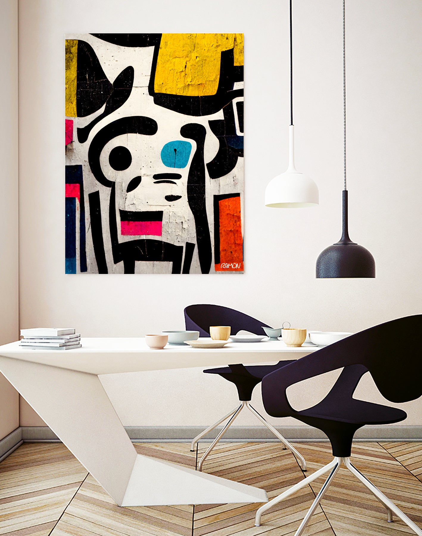 abstract Street Art by Ramon Souza on GIANT ART - white digital painting