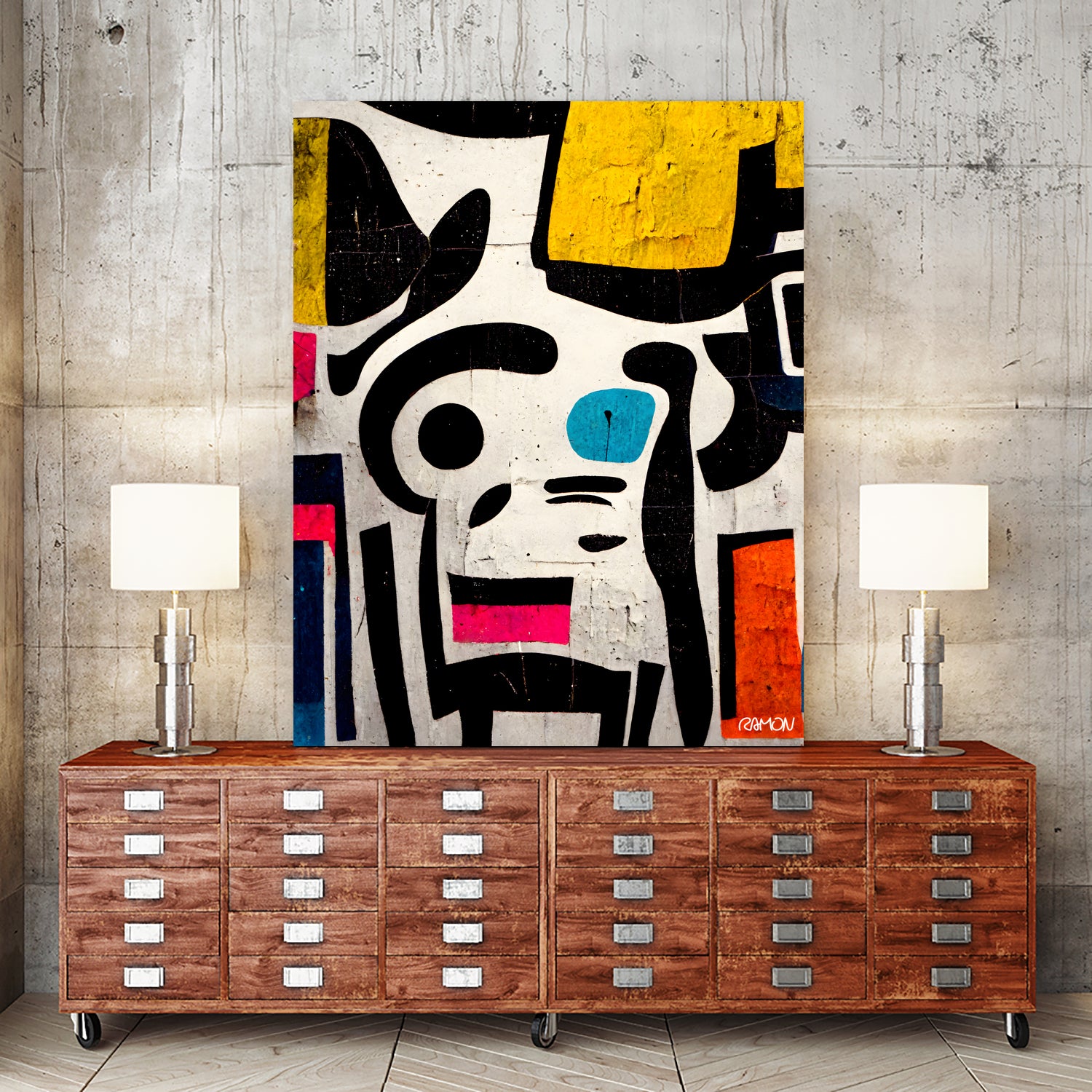 abstract Street Art by Ramon Souza on GIANT ART - white digital painting