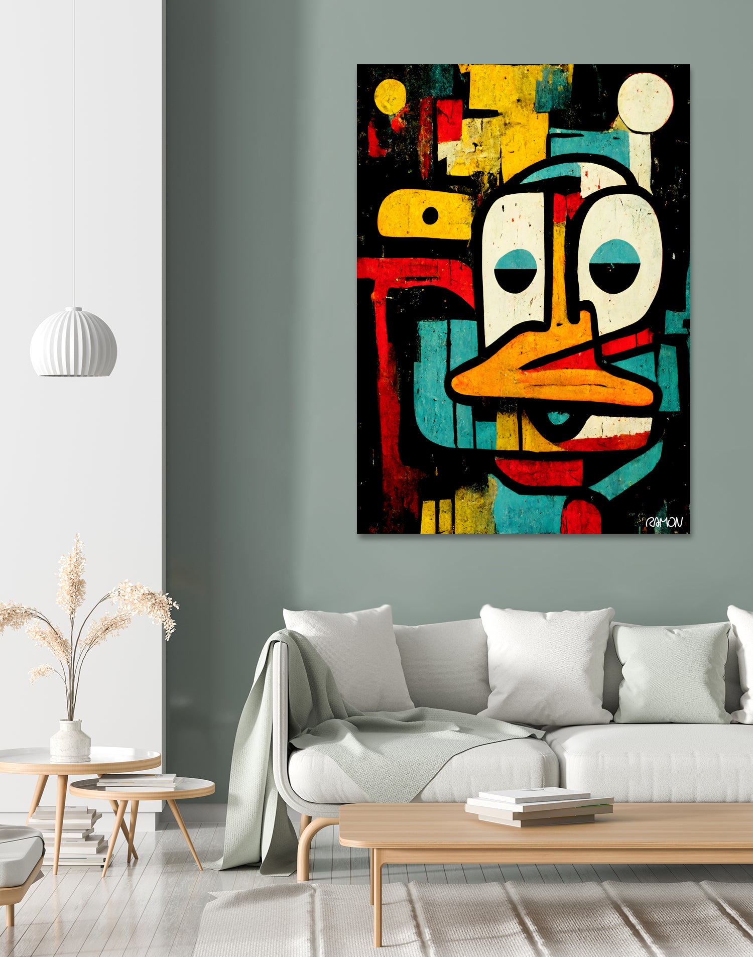 Alfred The Duck by Ramon Souza on GIANT ART - black digital painting