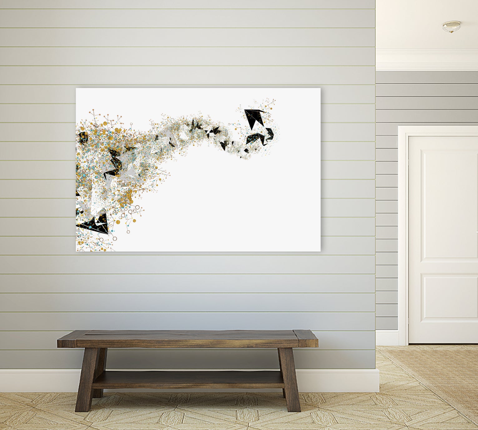 Origami Stream by Scott Oppenheim on GIANT ART - white digital painting